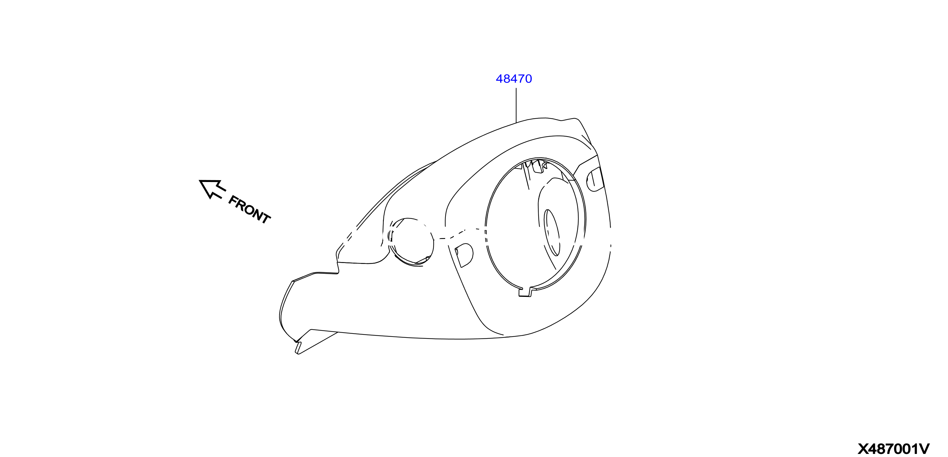 Steering Column Shell Cover Steering Column Cover