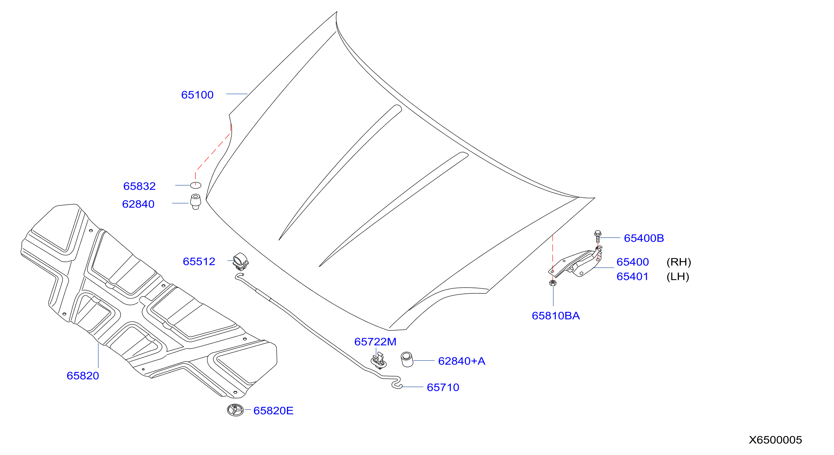 Hood Panel Hinge Fitting