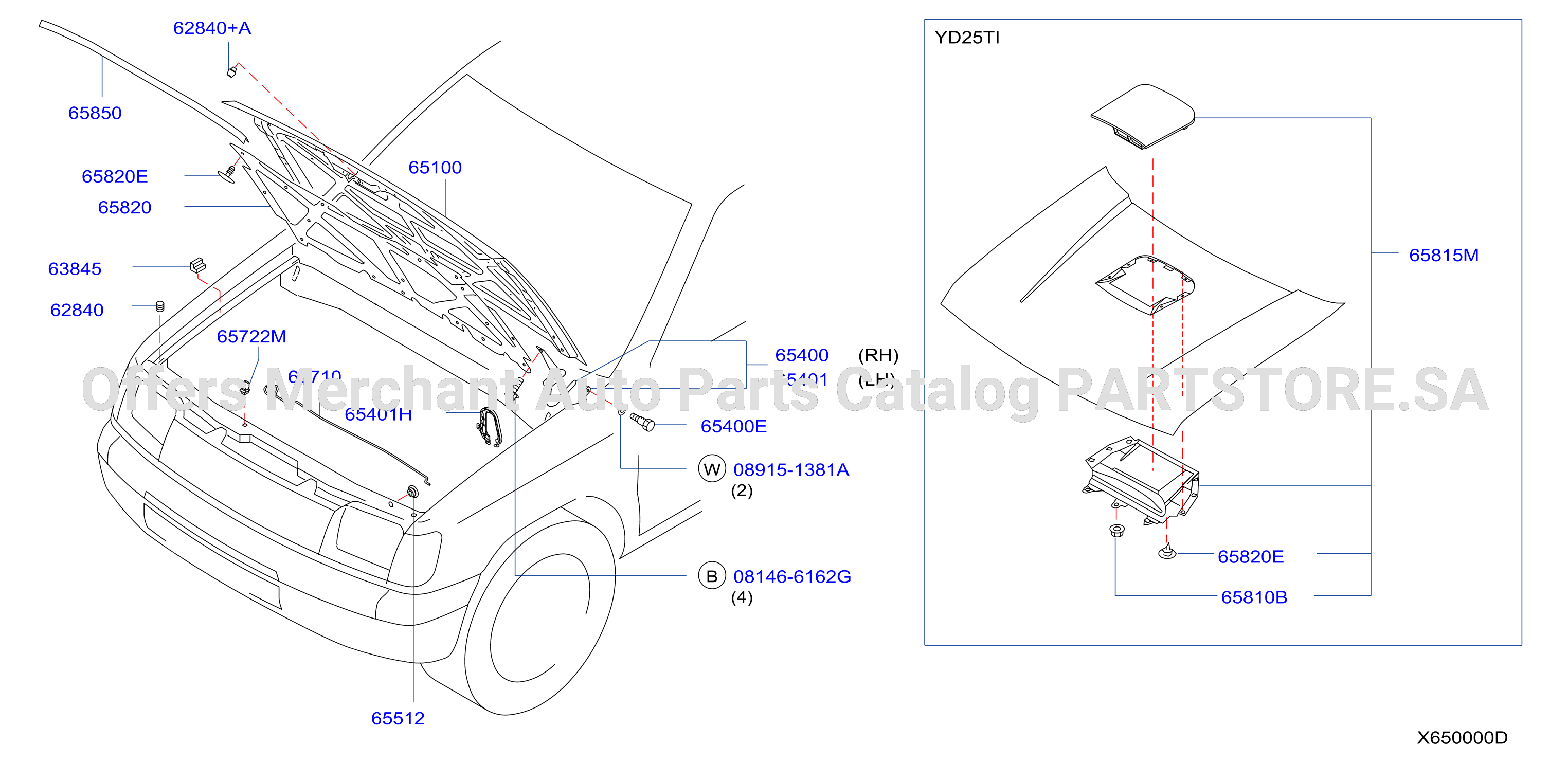 Hood Panel Hinge Fitting Hood Panel Fitting