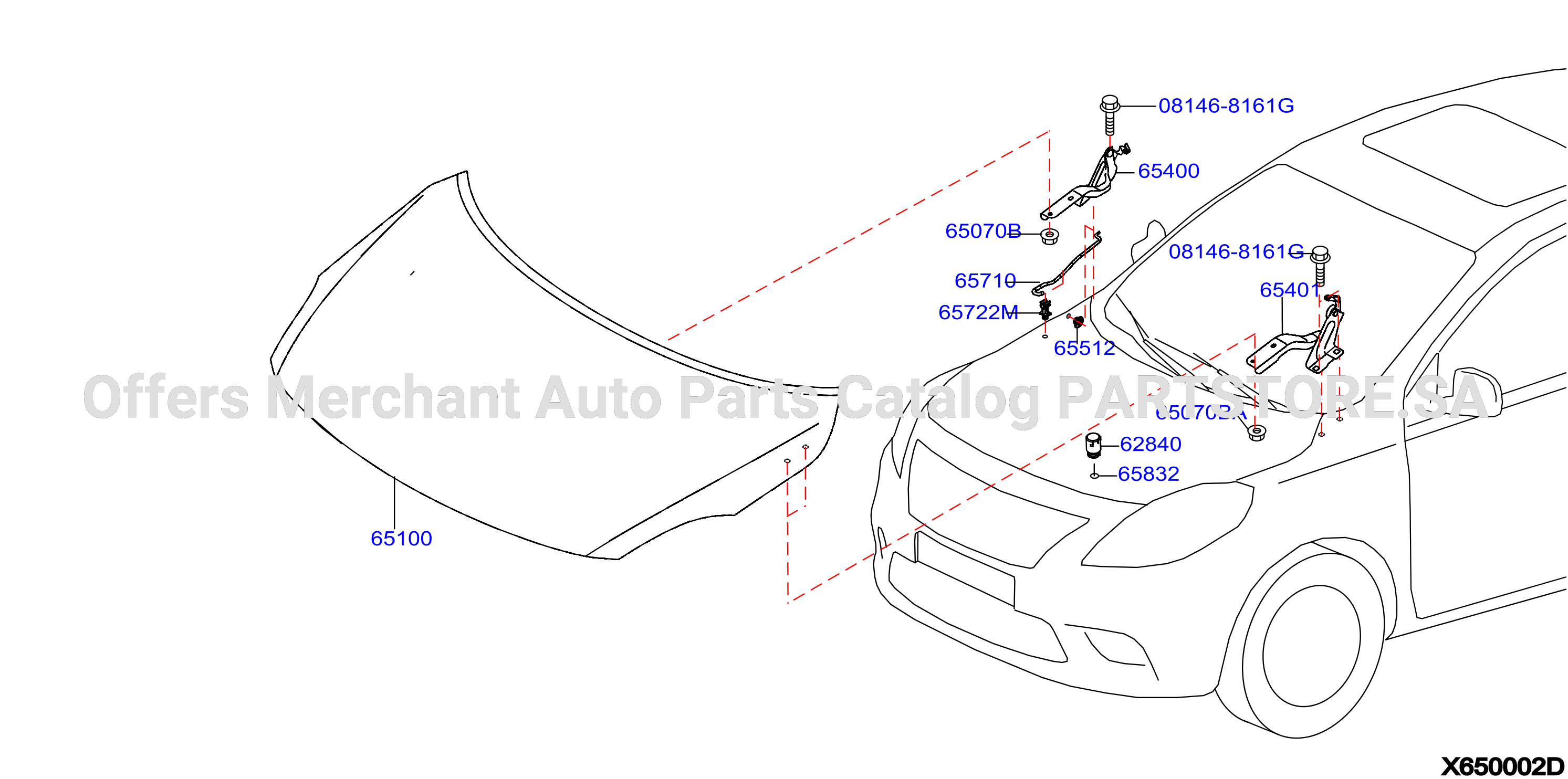 Hood Panel Hinge Fitting Hood Panel Hinge Fitting