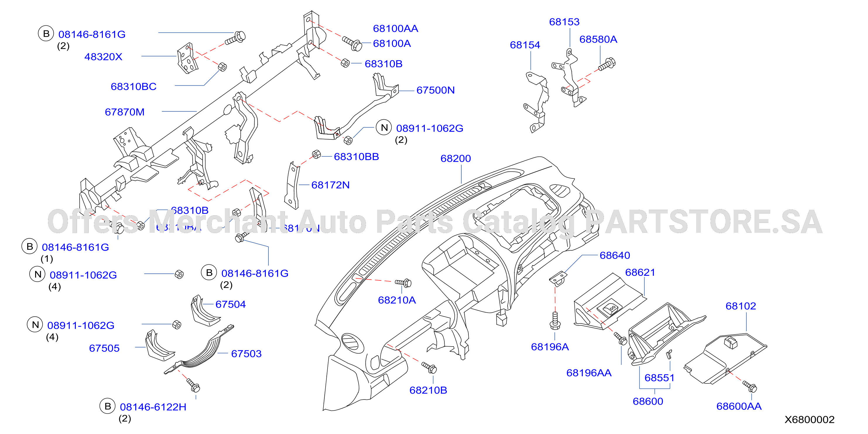 Instrument Panel Pad Cluster Lid Inst Fitting