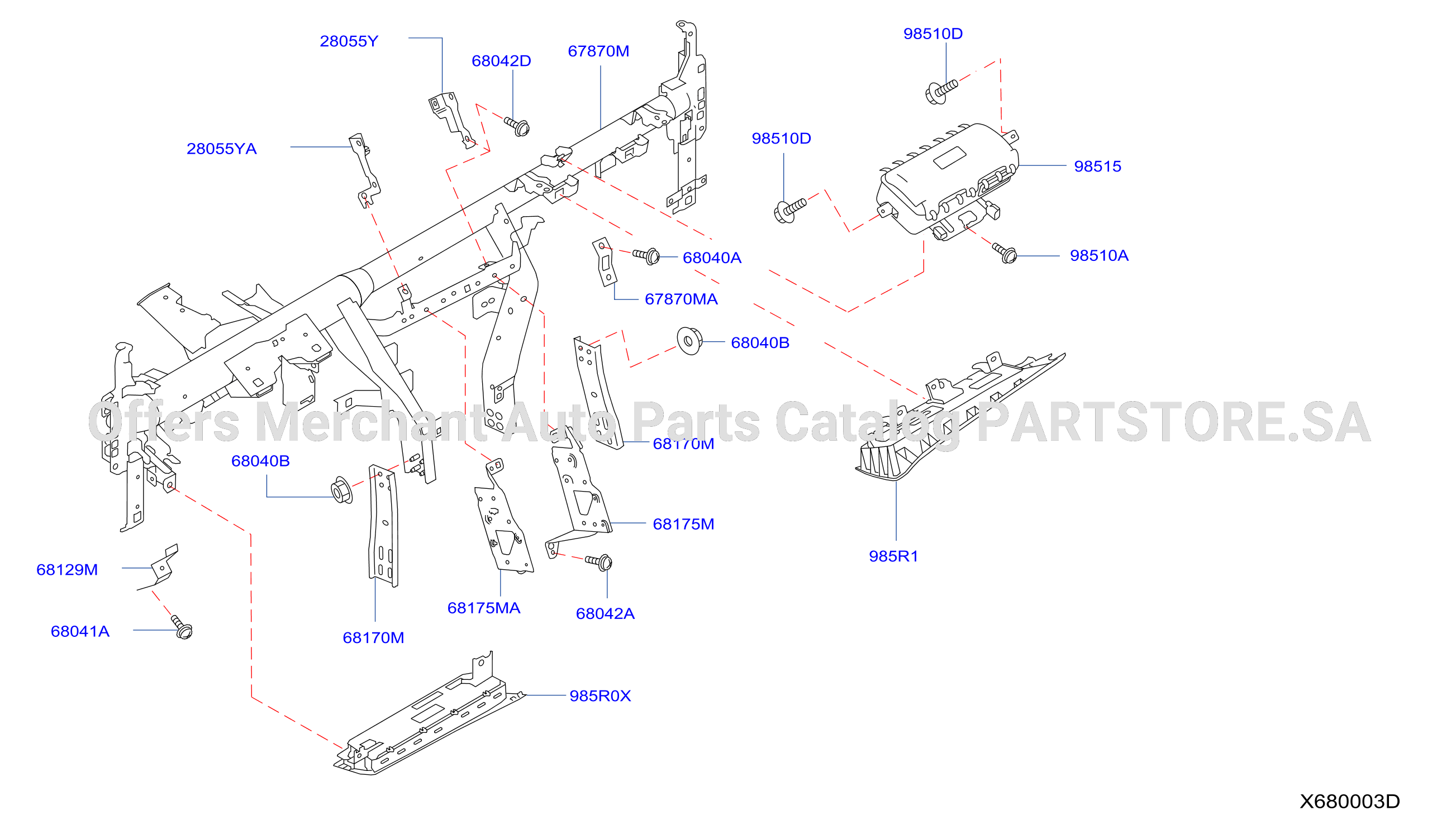 Instrument Panel Pad Cluster Lid Inst Fitting