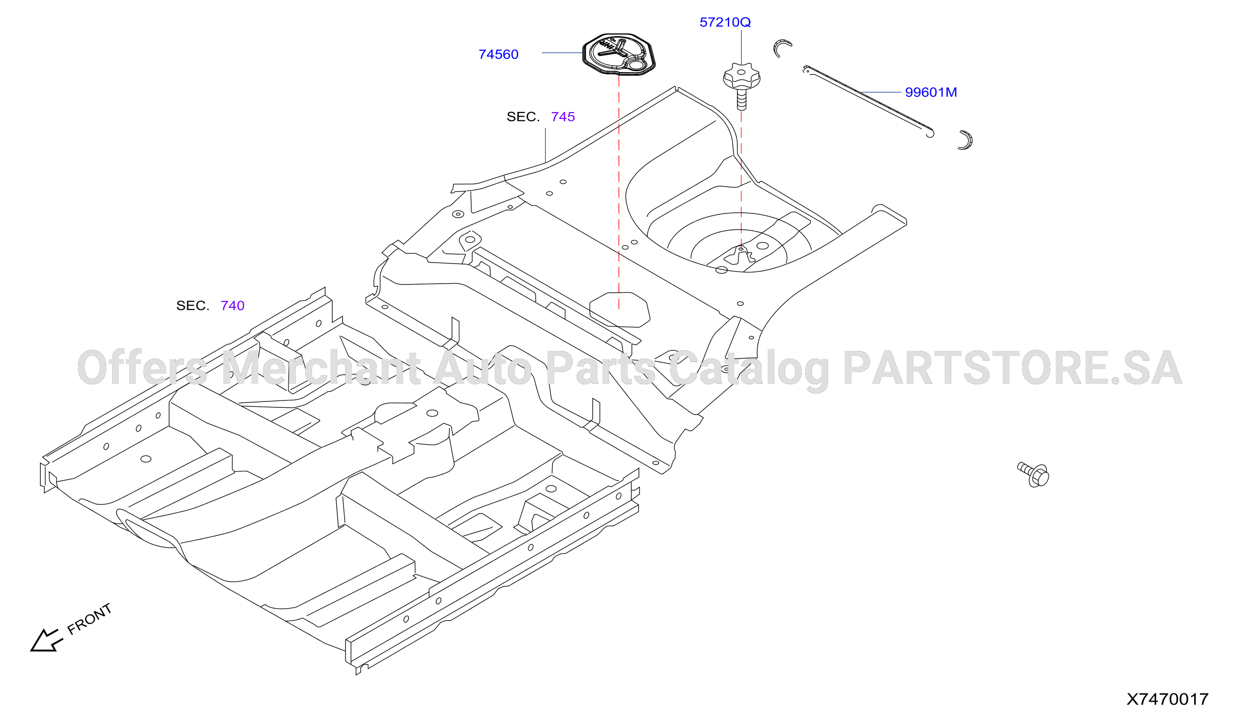 Floor Fitting Spare Tire Fitting