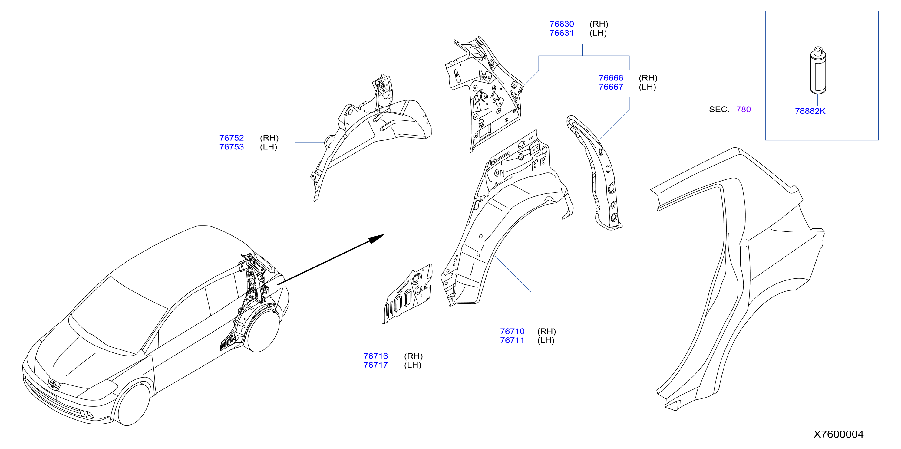 Body Side Panel Rr