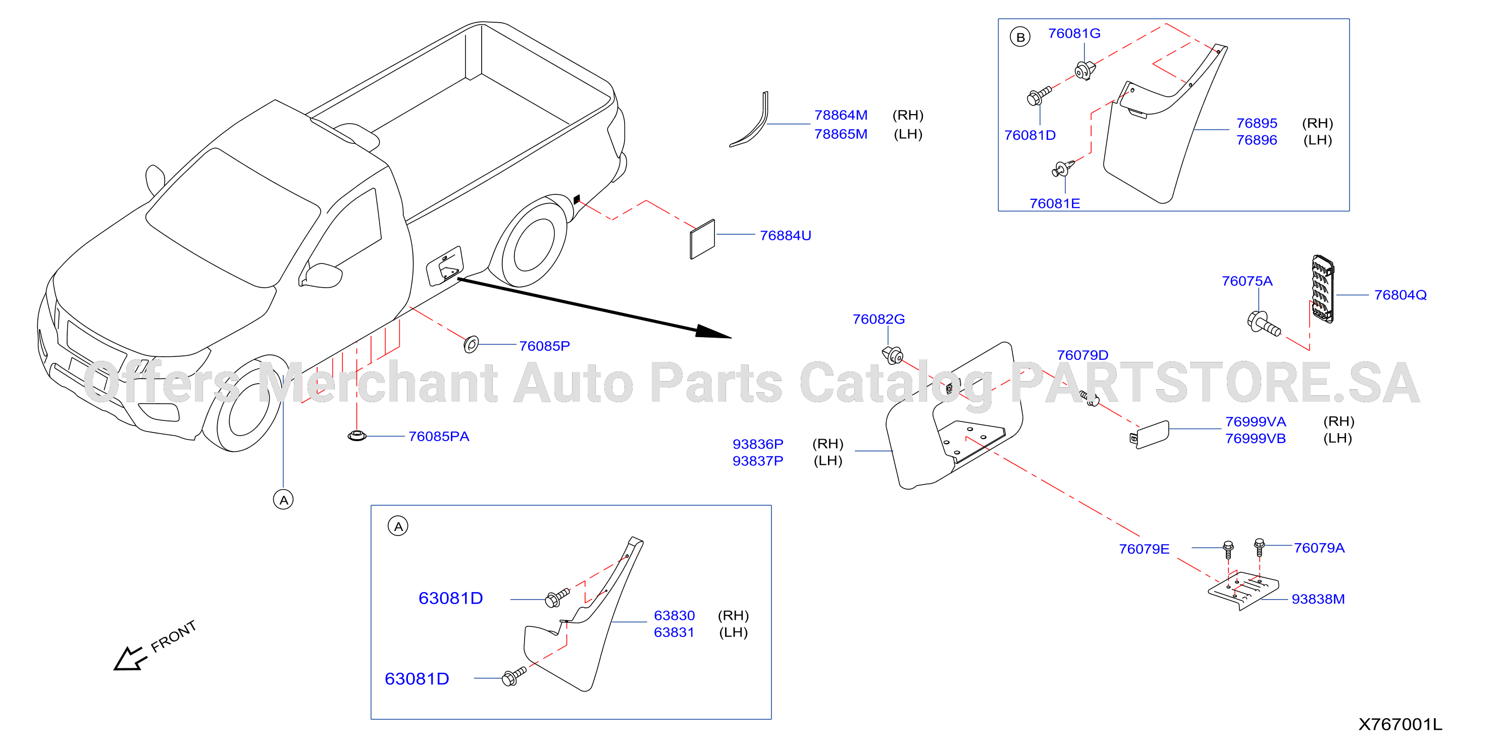 Body Side Fitting Body Side Step