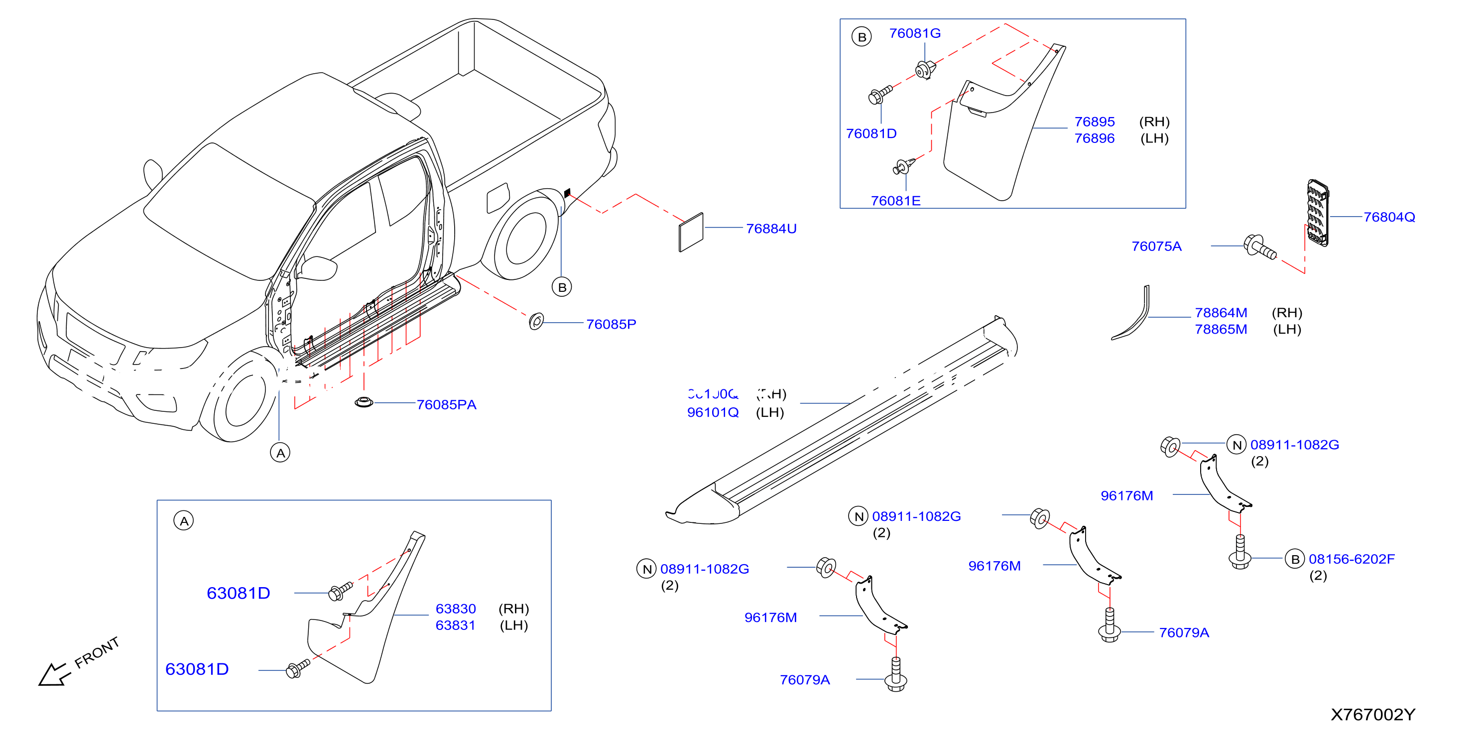 Body Side Fitting Body Side Step