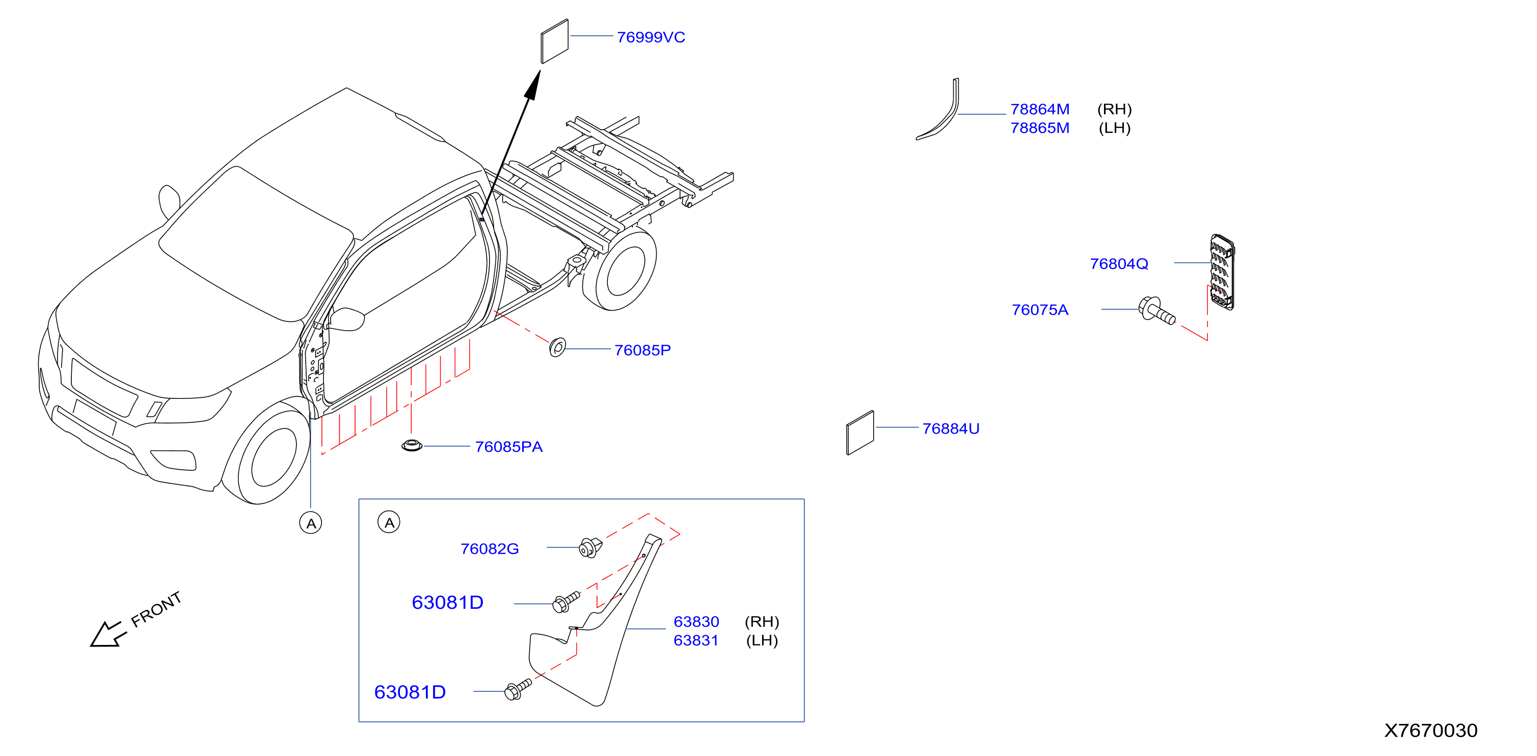 Body Side Fitting Body Side Step