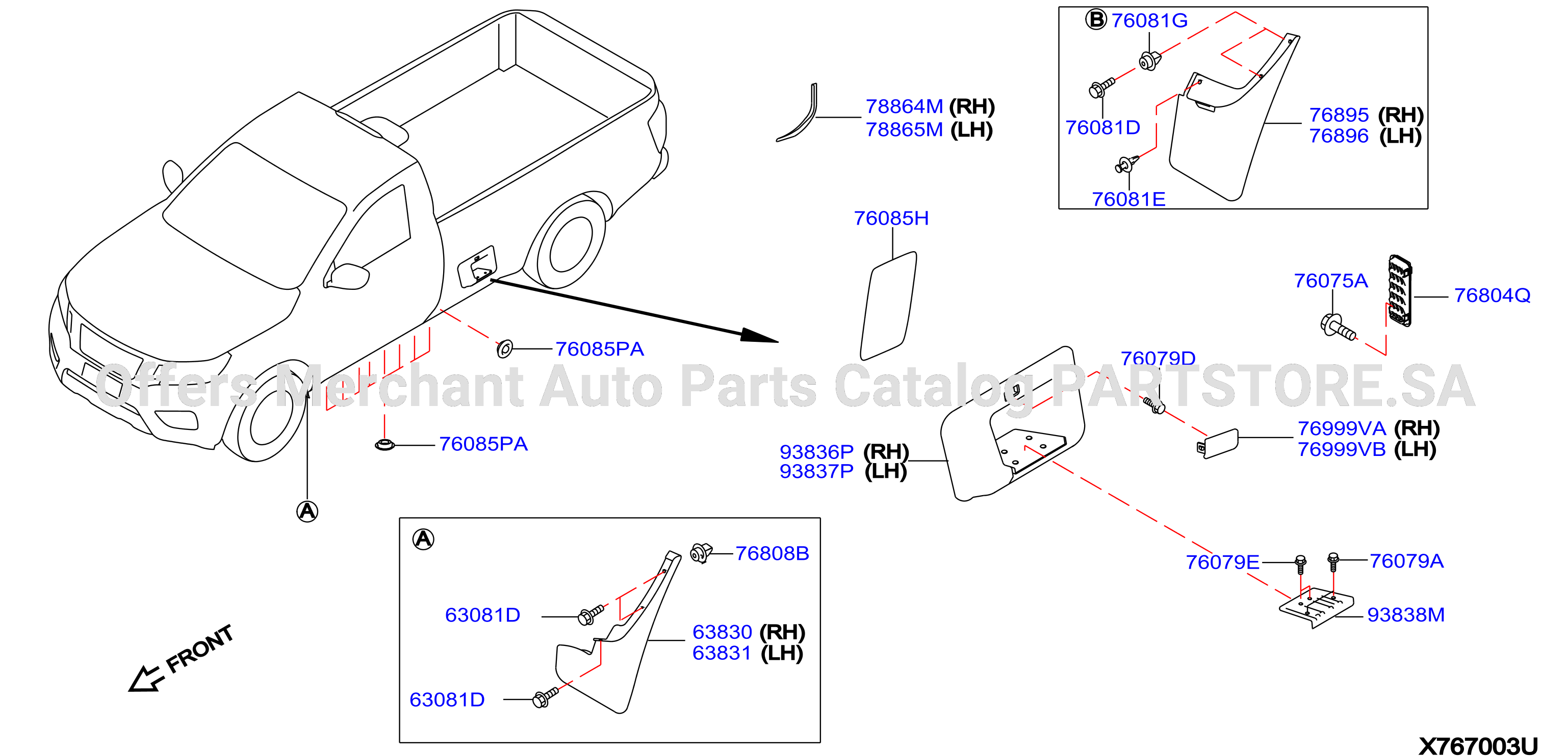 Body Side Fitting Body Side Step