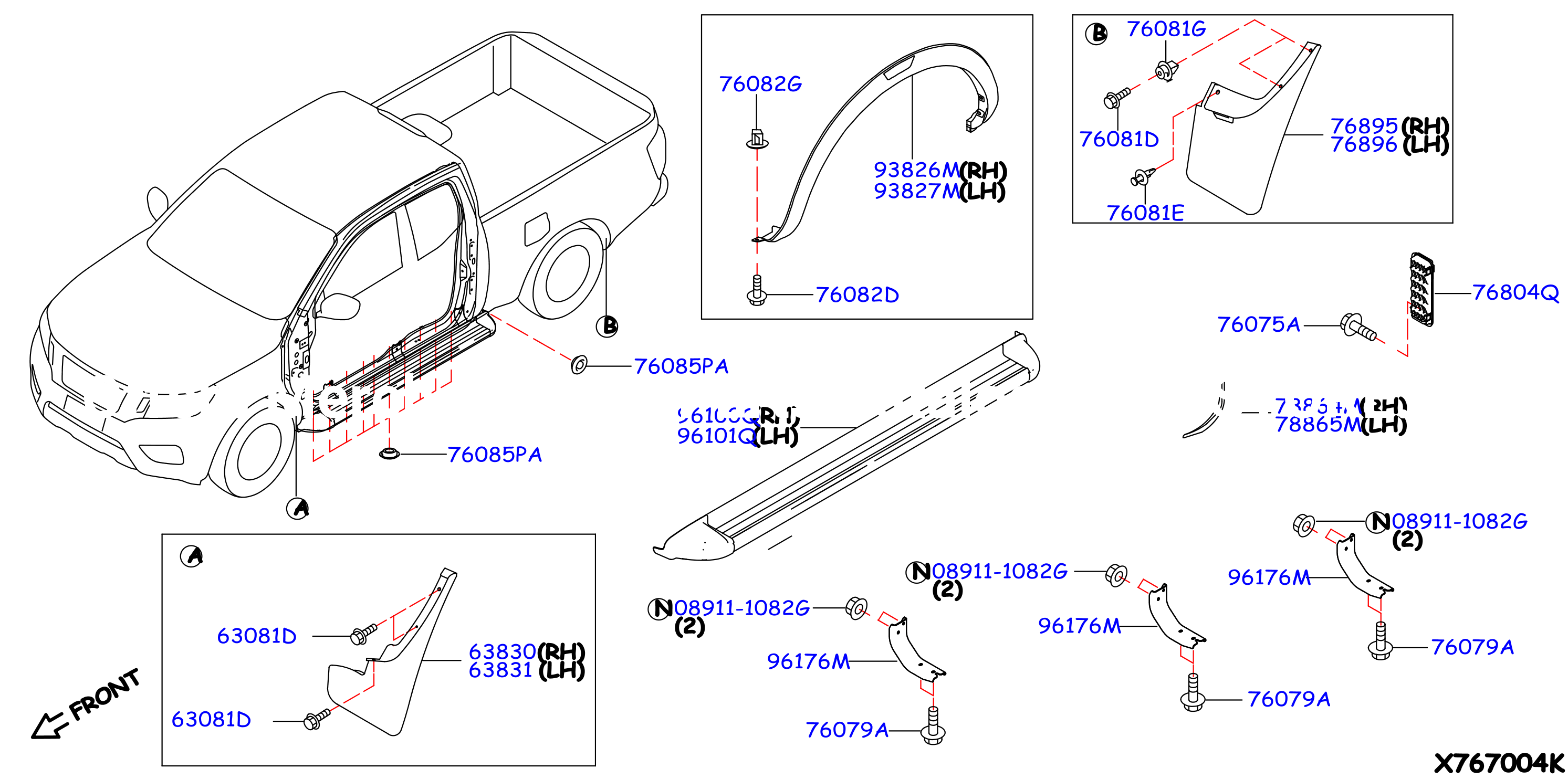 Body Side Fitting Body Side Step