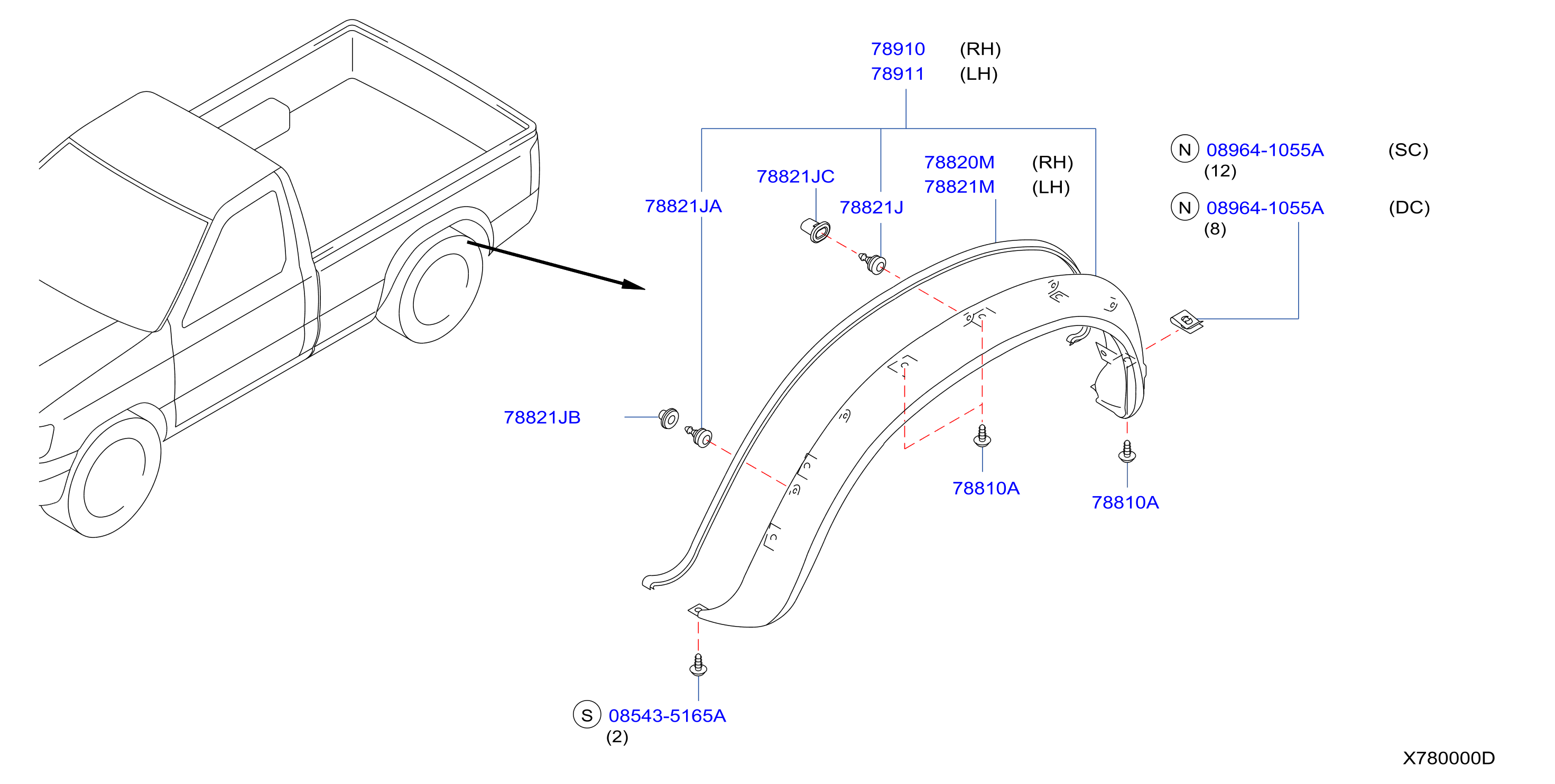 Rear Fender Fitting Rear Fender Fitting