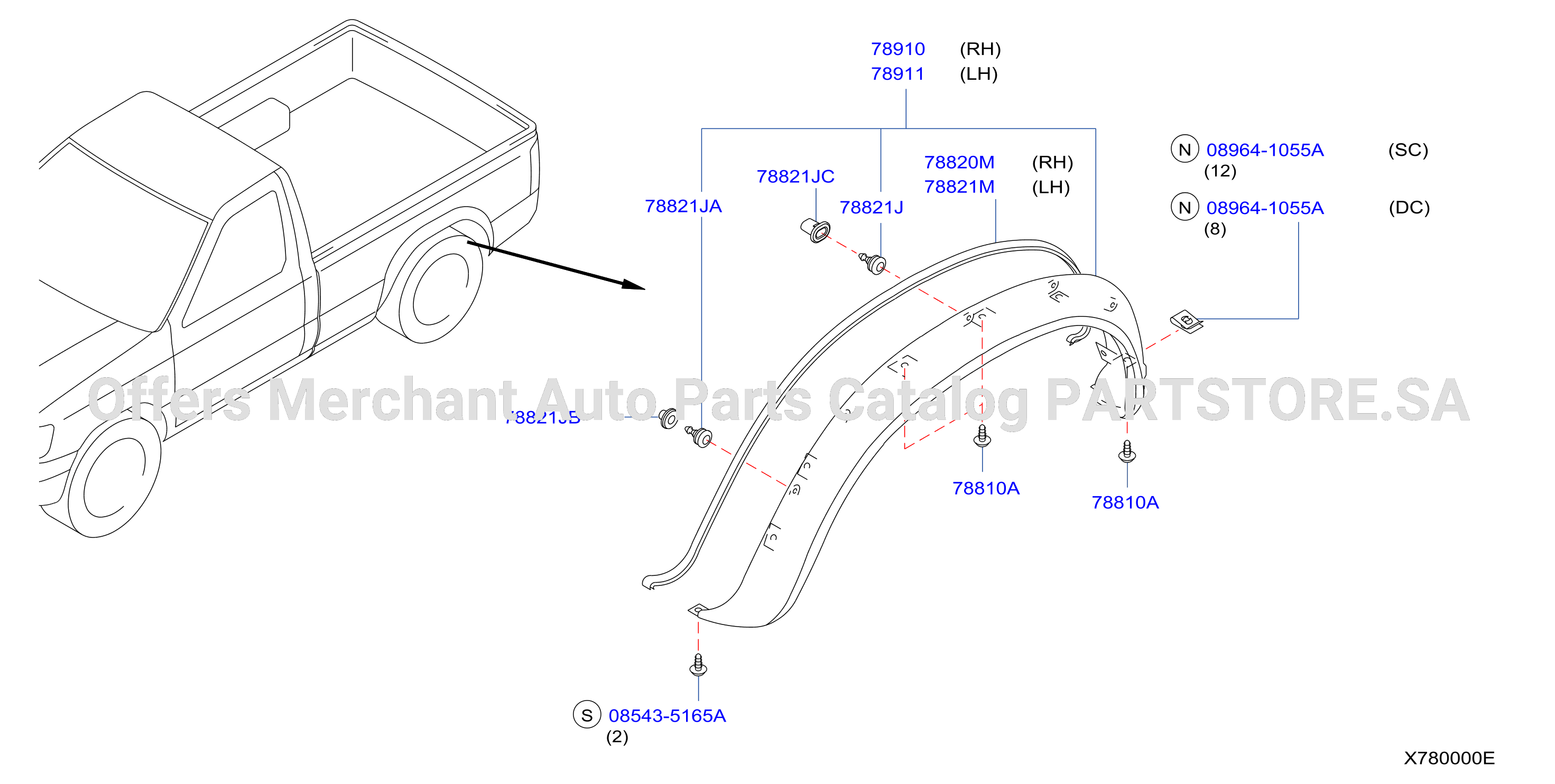Rear Fender Fitting Rear Fender Fitting