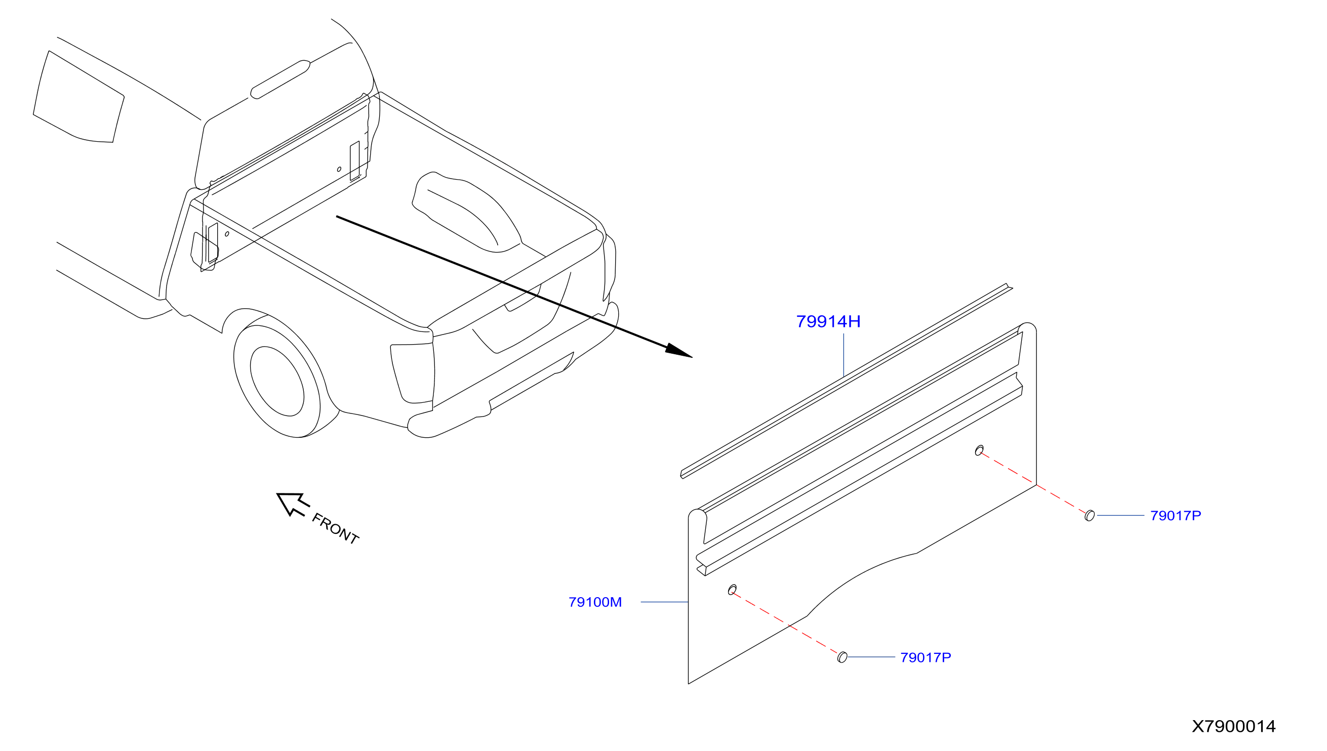 Rear Back Panel Fitting Rear Pannel Fitting Sc