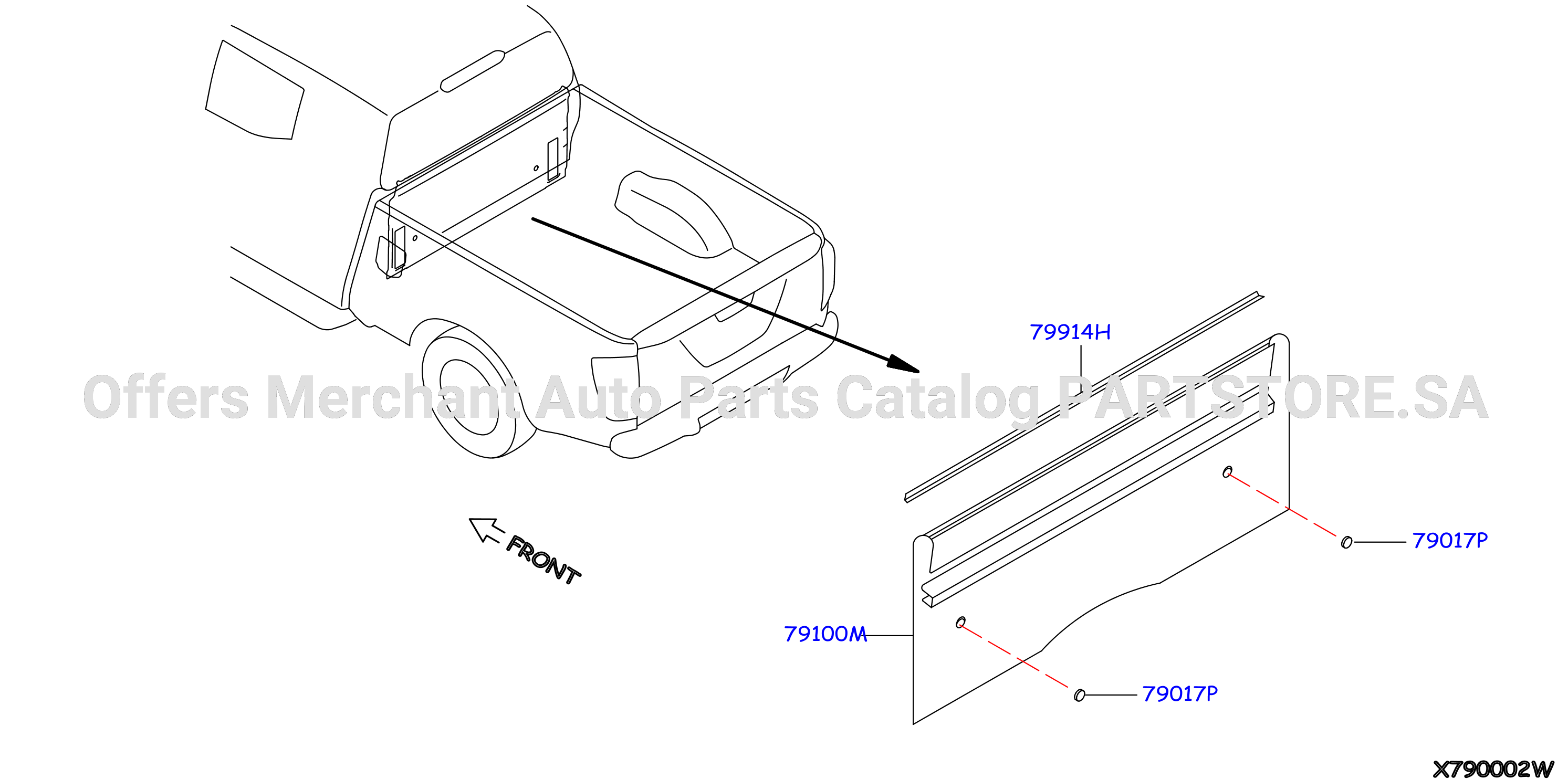 Rear Back Panel Fitting Rear Pannel Fitting Sc