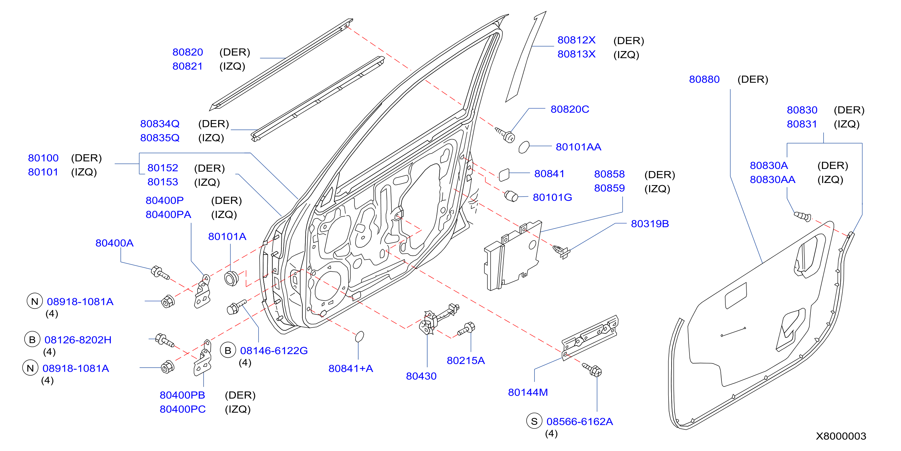 Front Door Panel Fitting