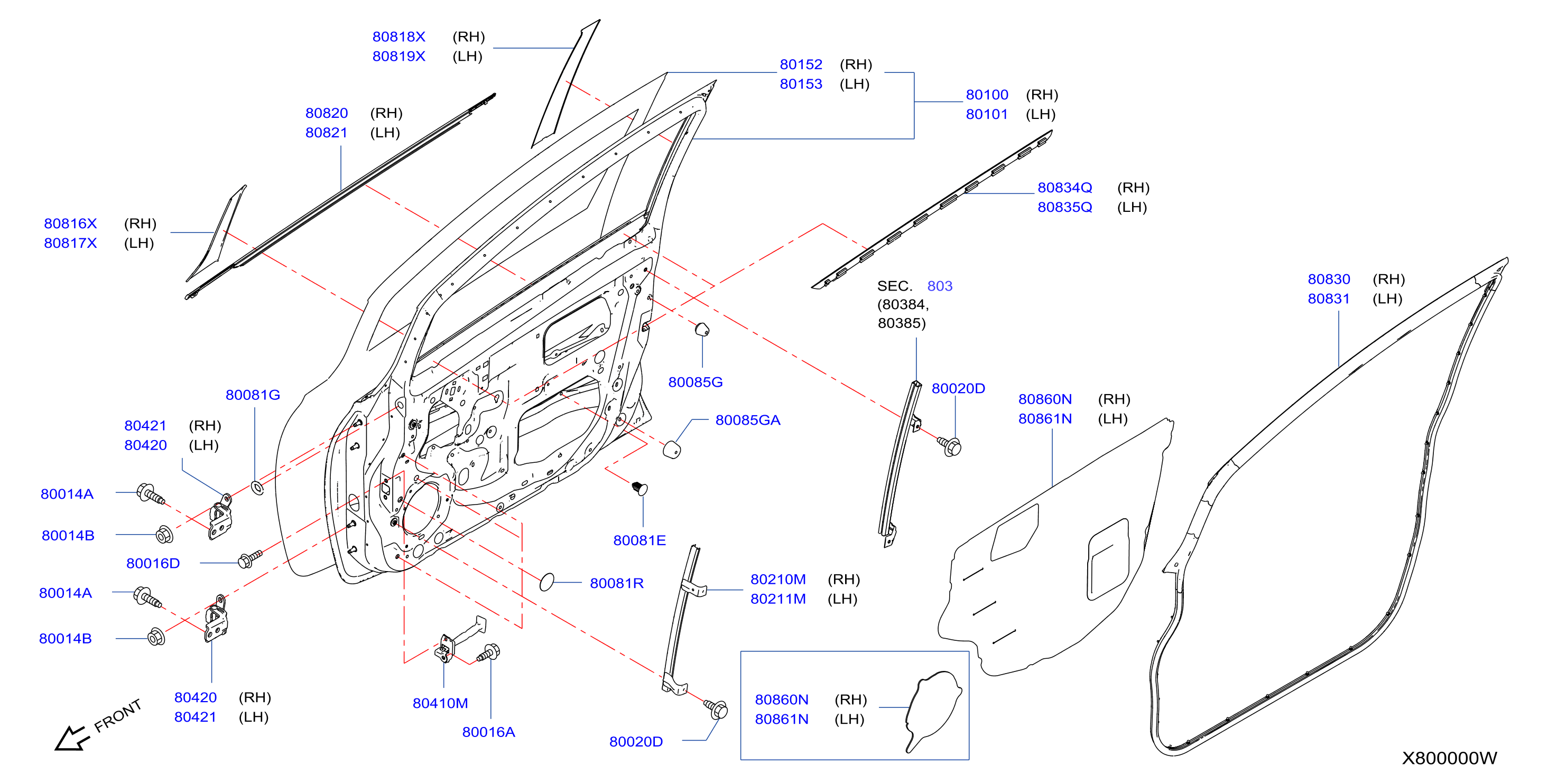 Front Door Panel Fitting