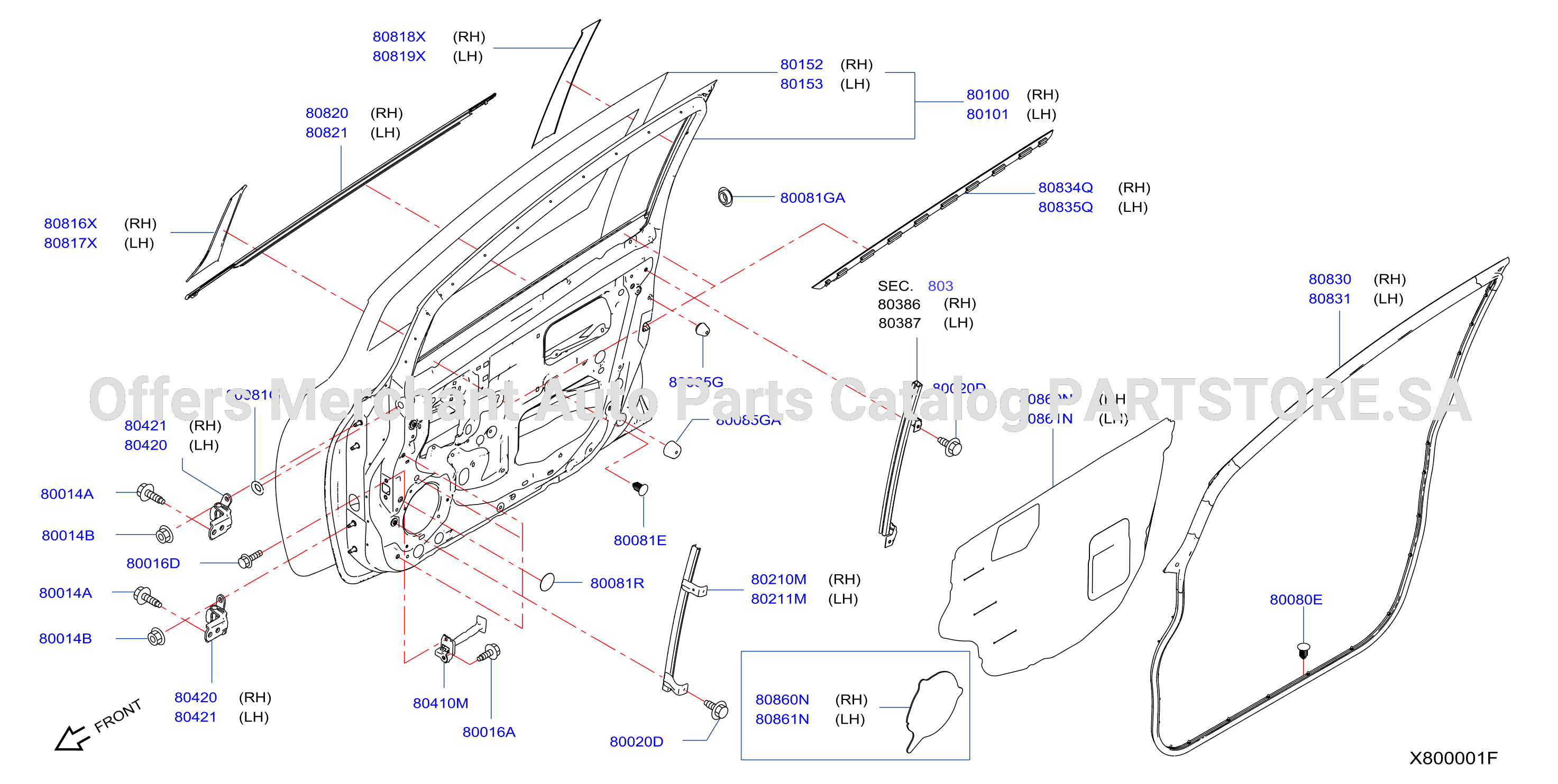 Front Door Panel Fitting