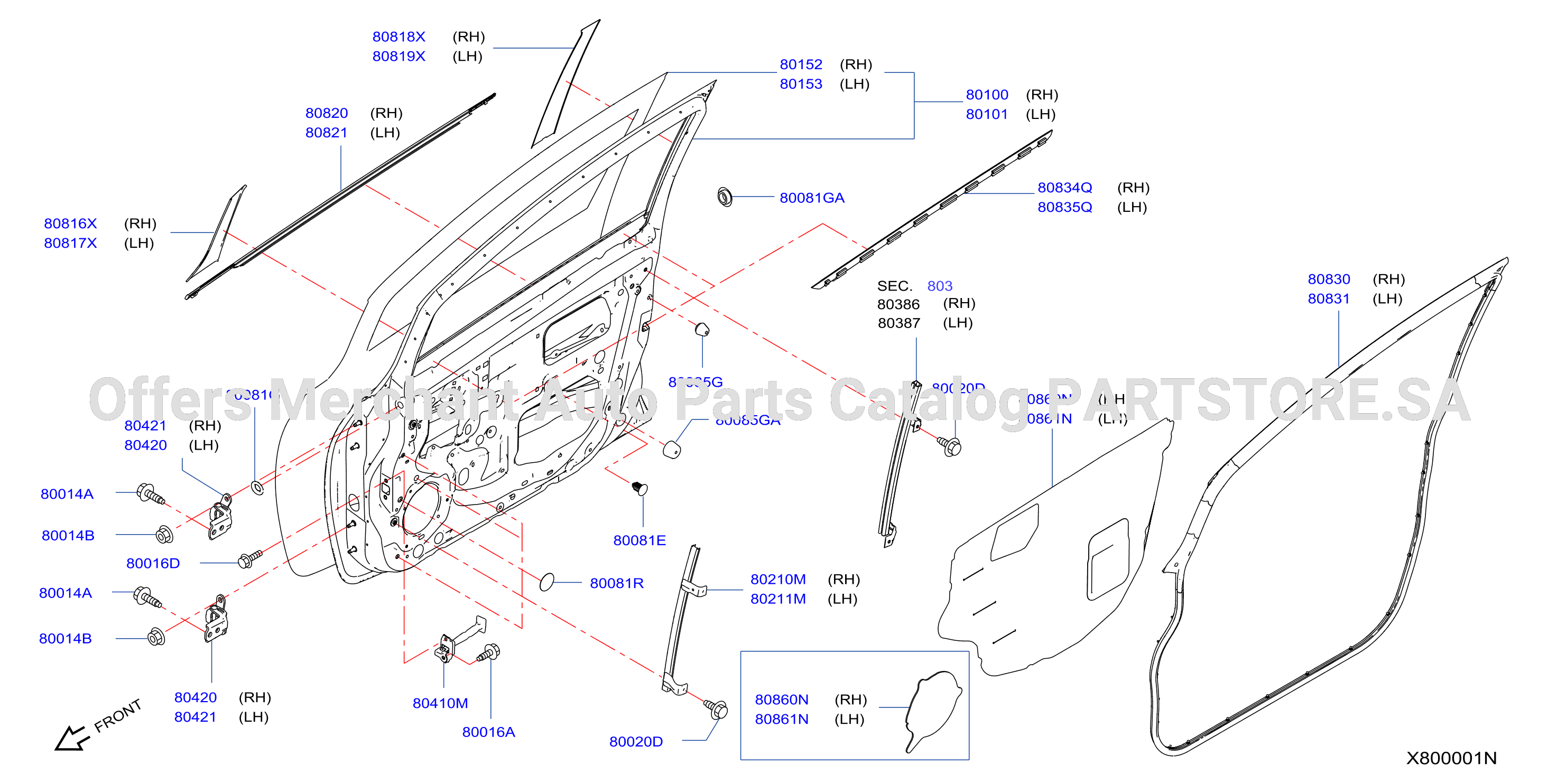 Front Door Panel Fitting