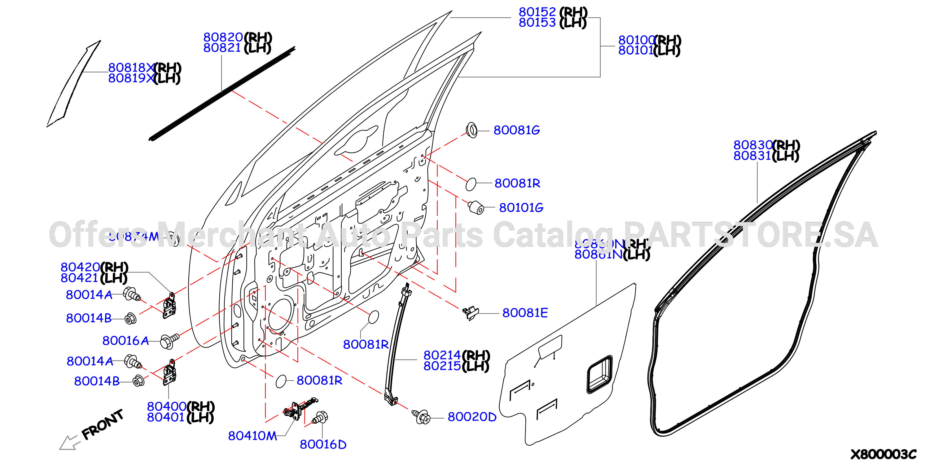 Front Door Panel Fitting