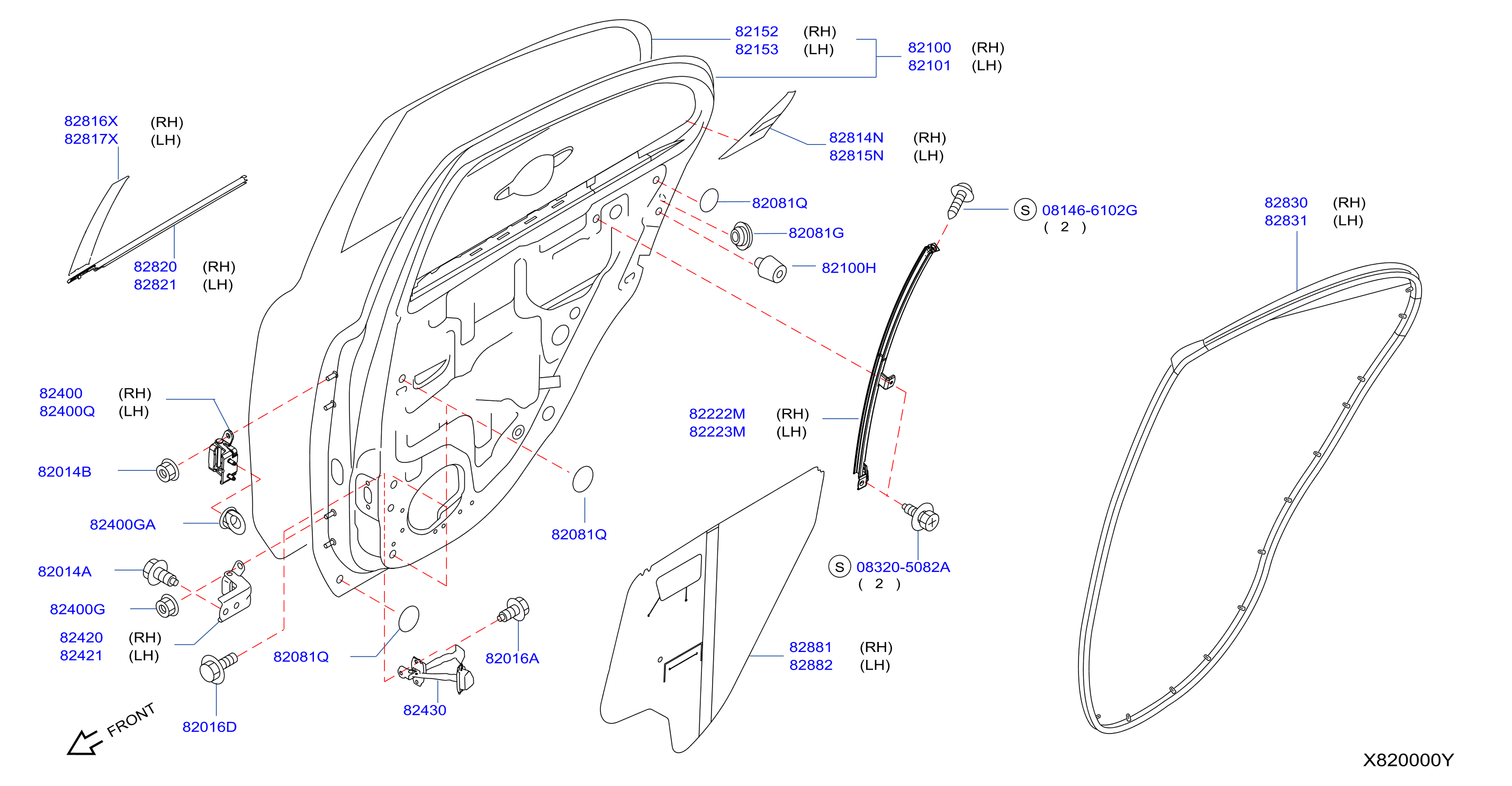 Rear Door Panel Fitting Rr Door