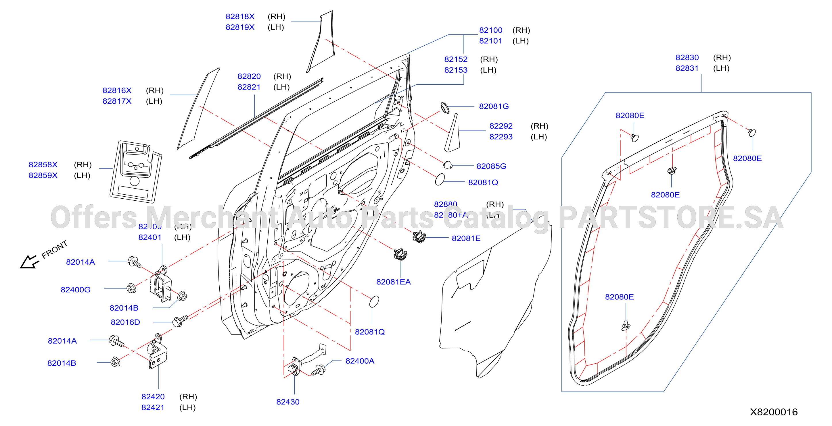 Rear Door Panel Fitting