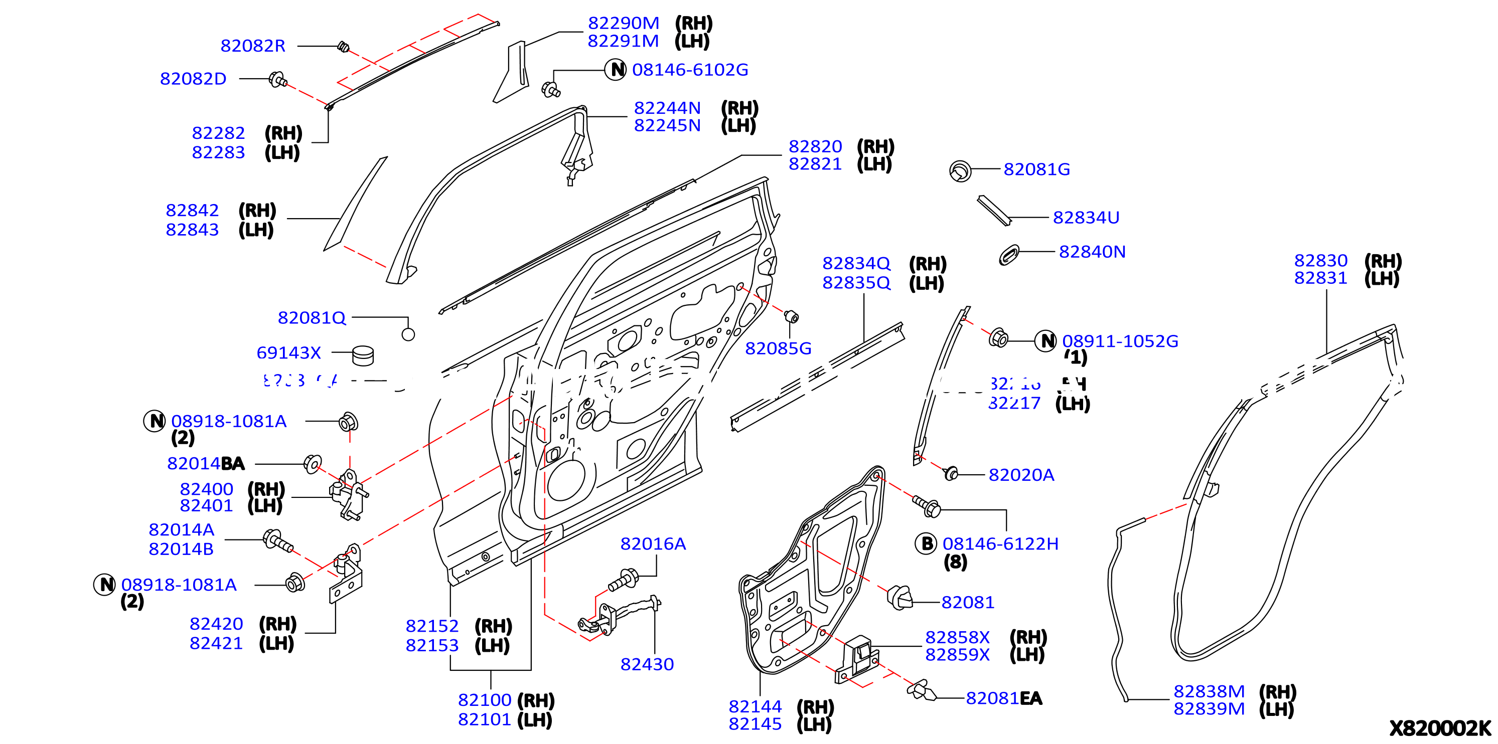 Rear Door Panel Fitting