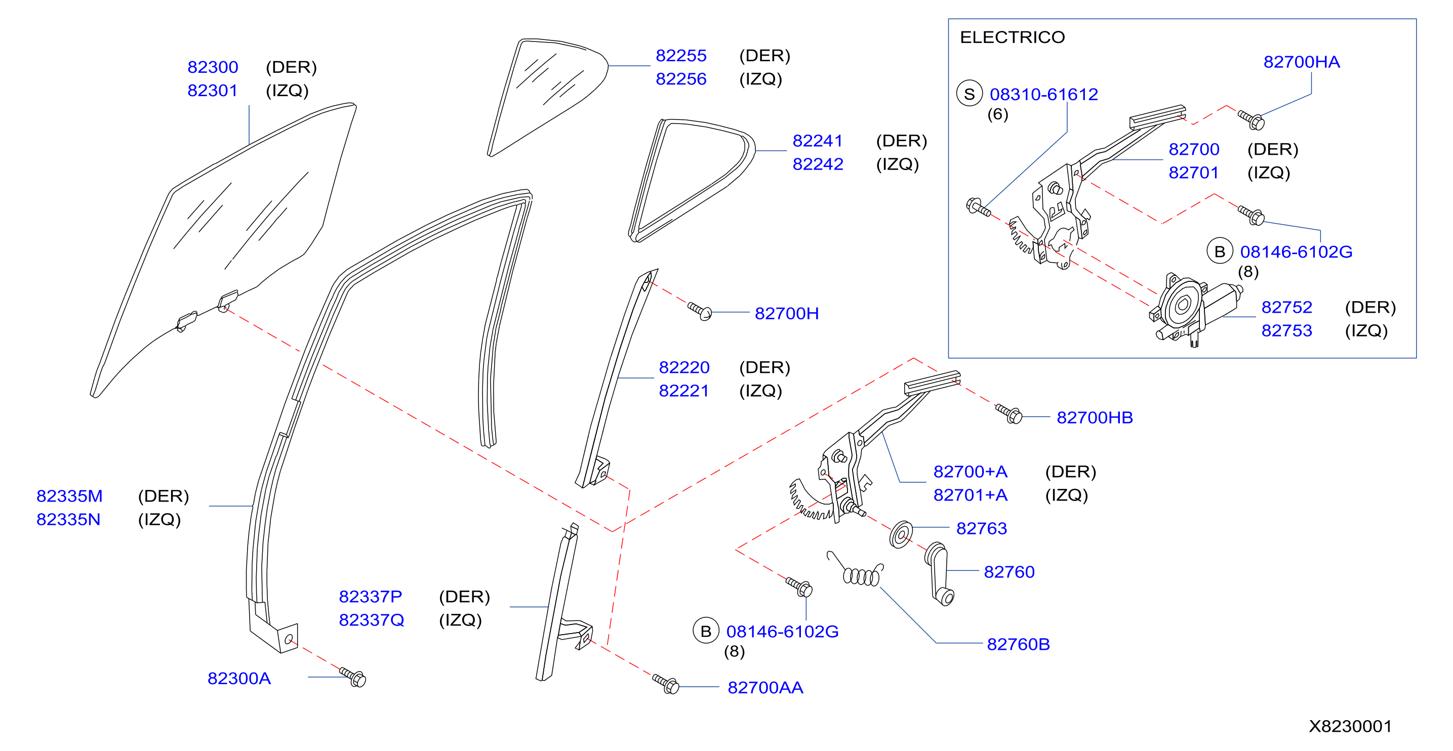 Rear Door Window Regulator