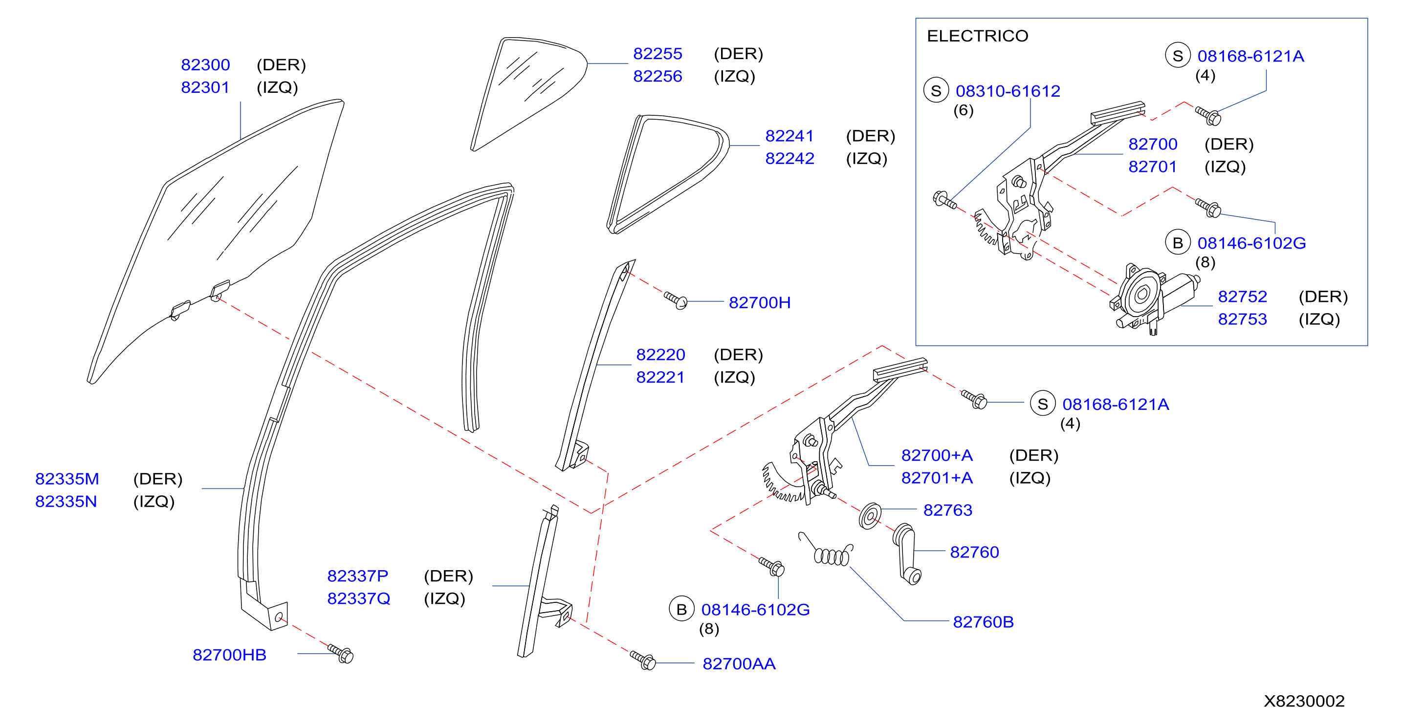 Rear Door Window Regulator
