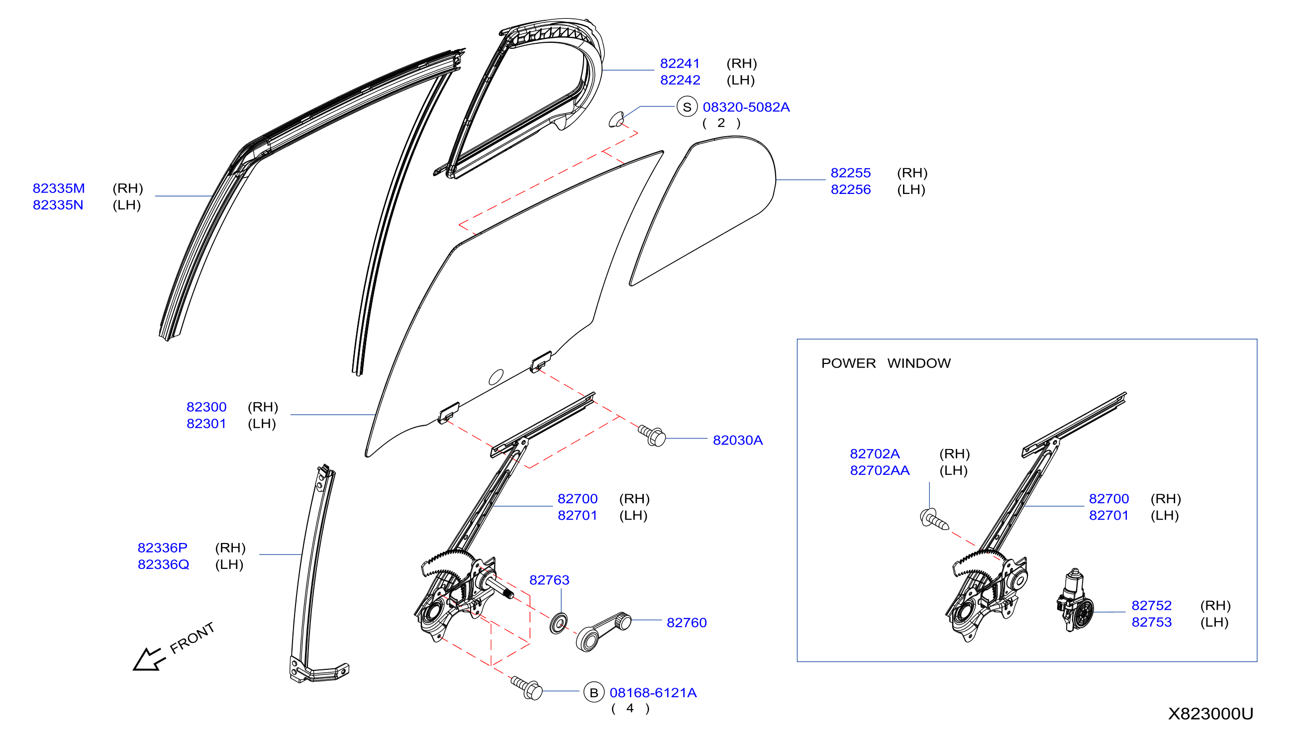 Rear Door Window Regulator