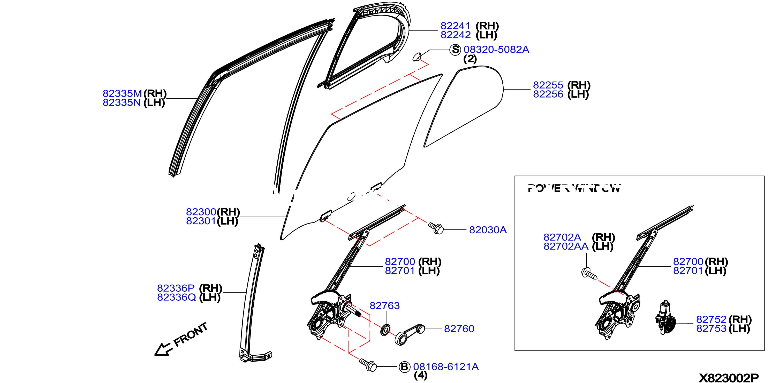 Rear Door Window Regulator