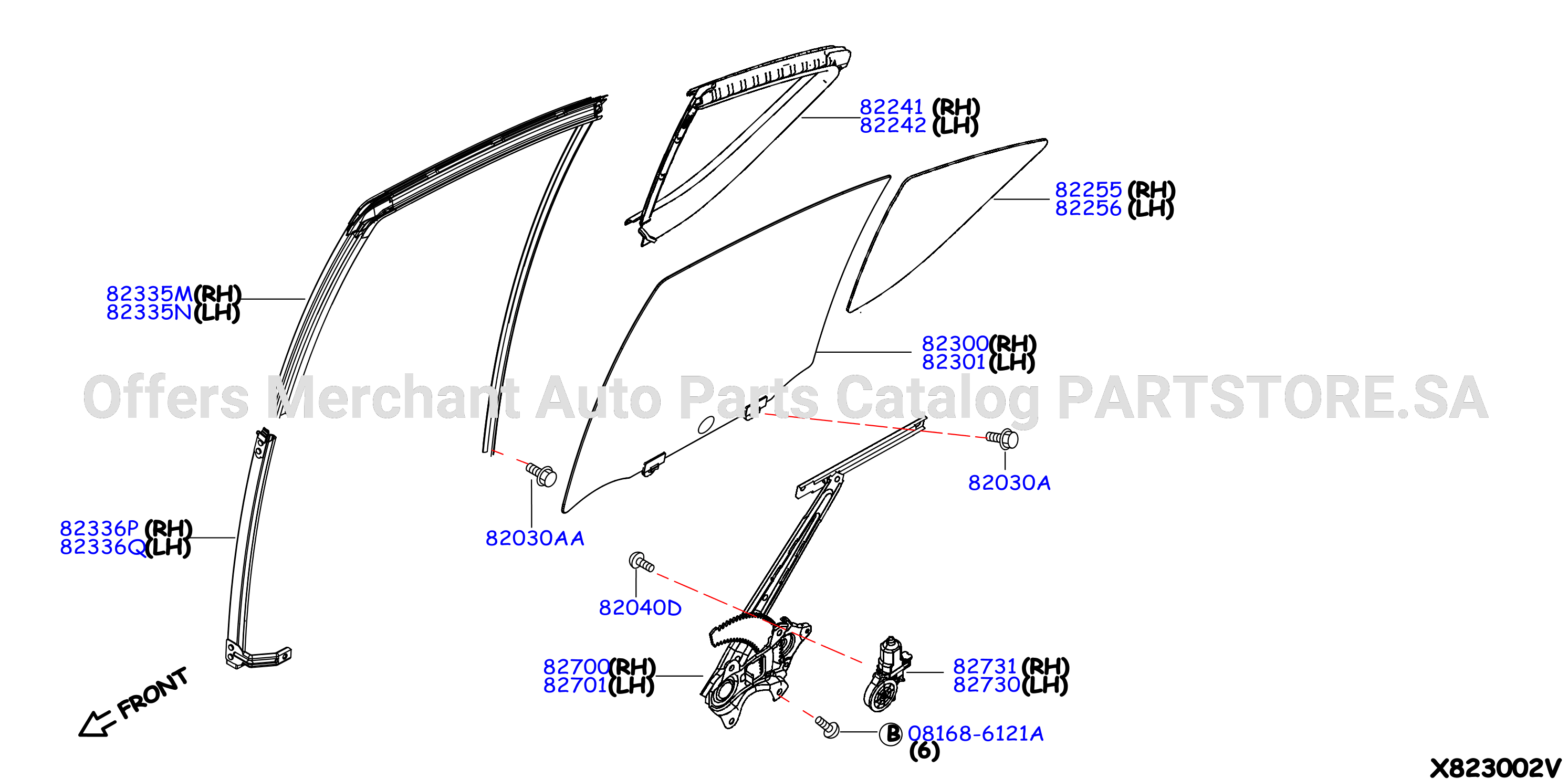Rear Door Window Regulator