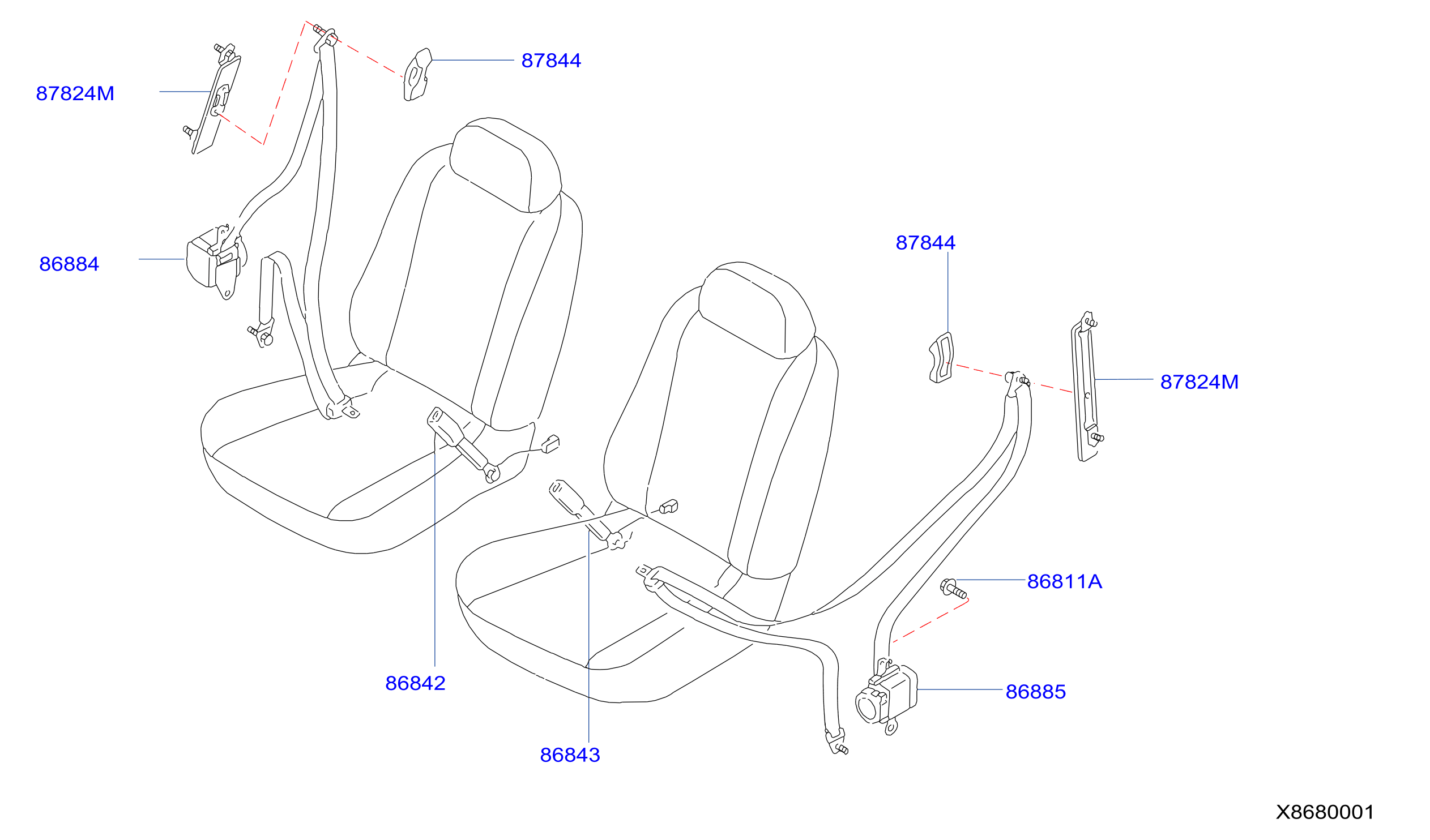 Front Seat Belt