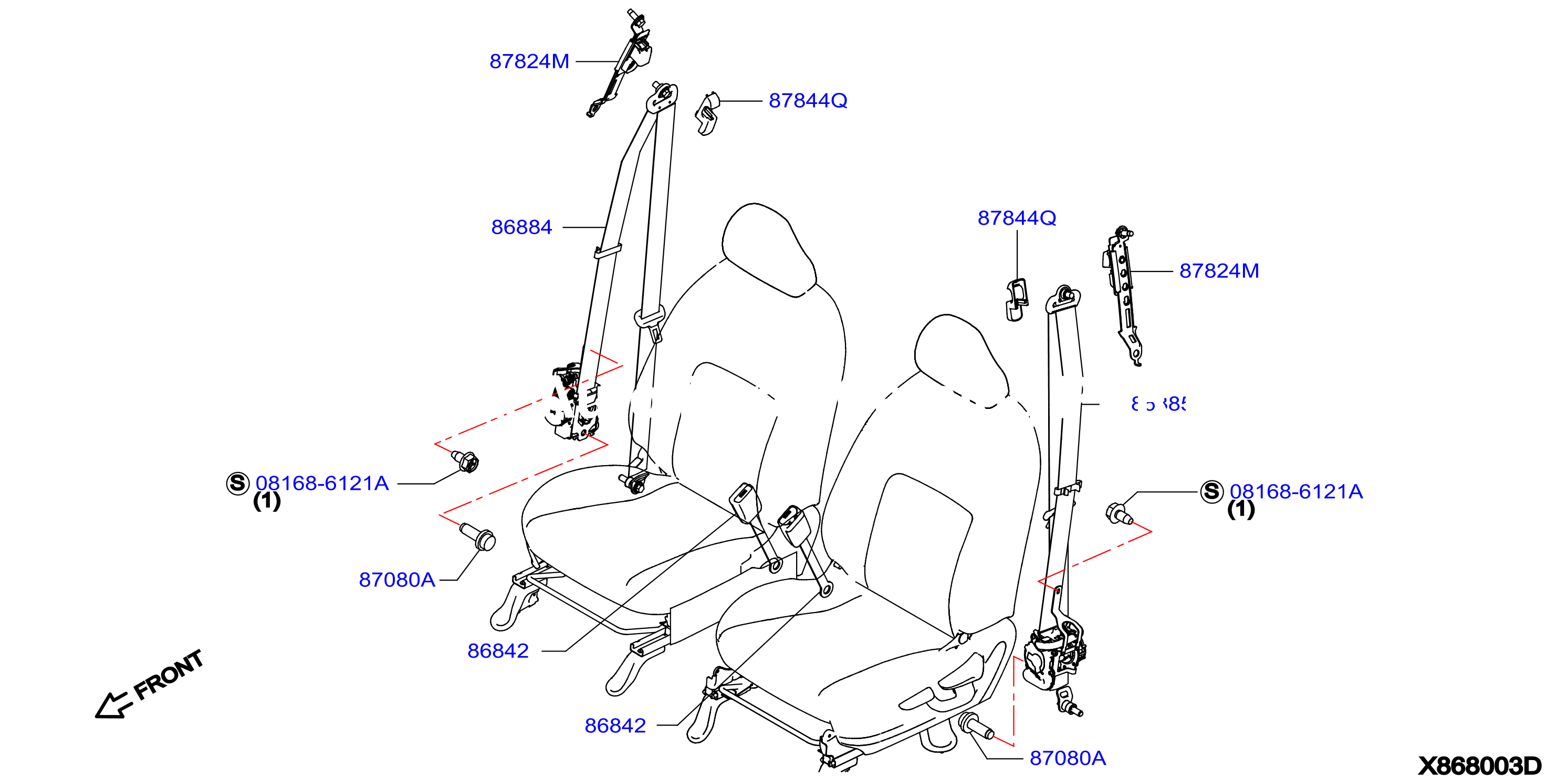 Front Seat Belt