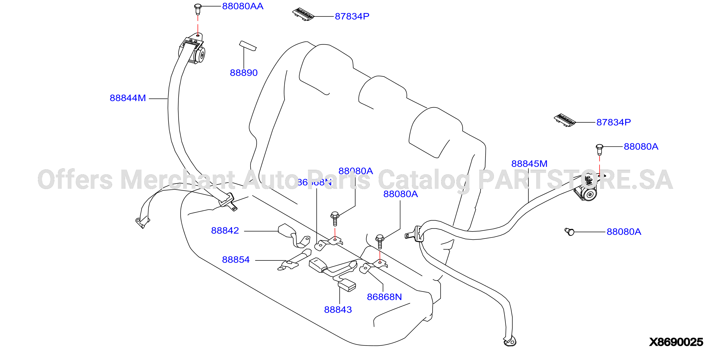 Rear Seat Belt