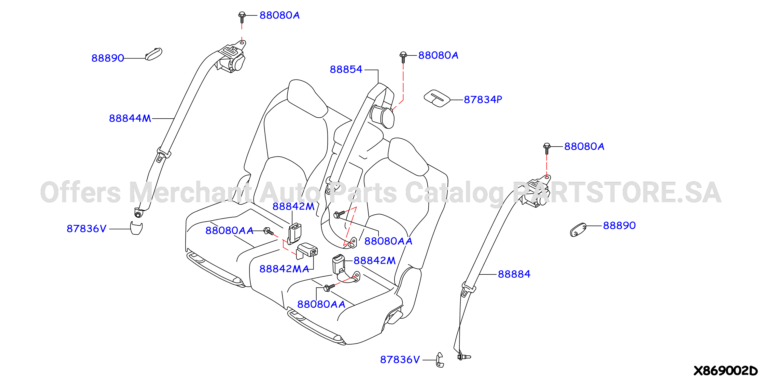 Rear Seat Belt