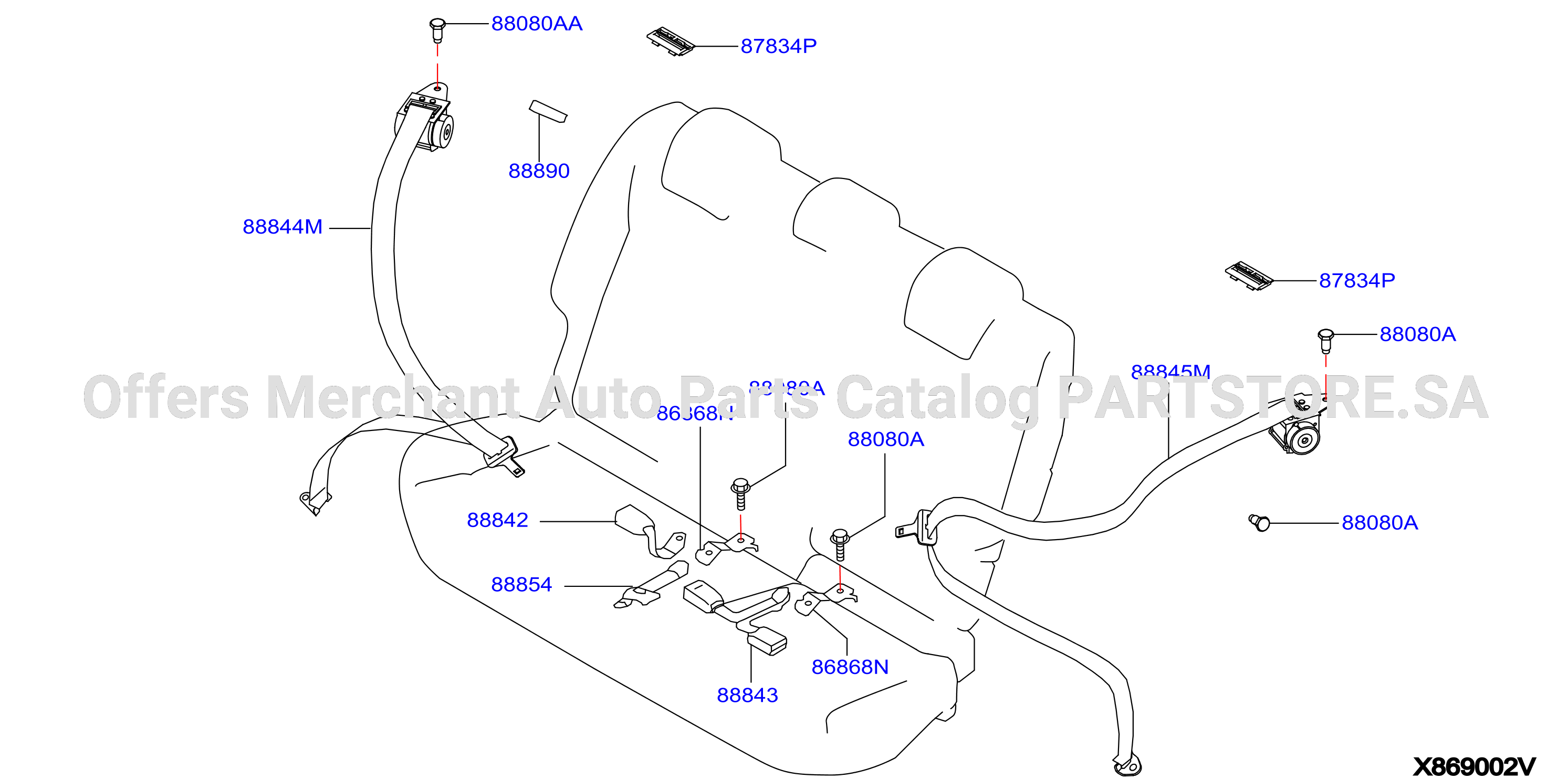 Rear Seat Belt