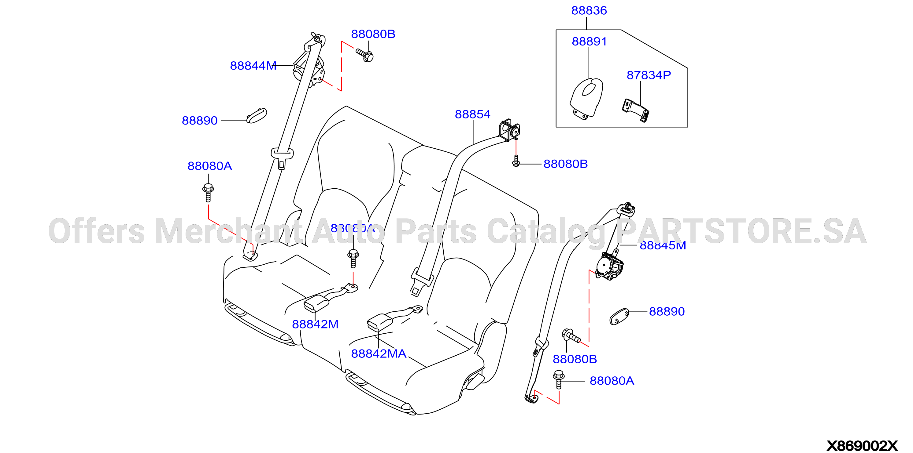 Rear Seat Belt