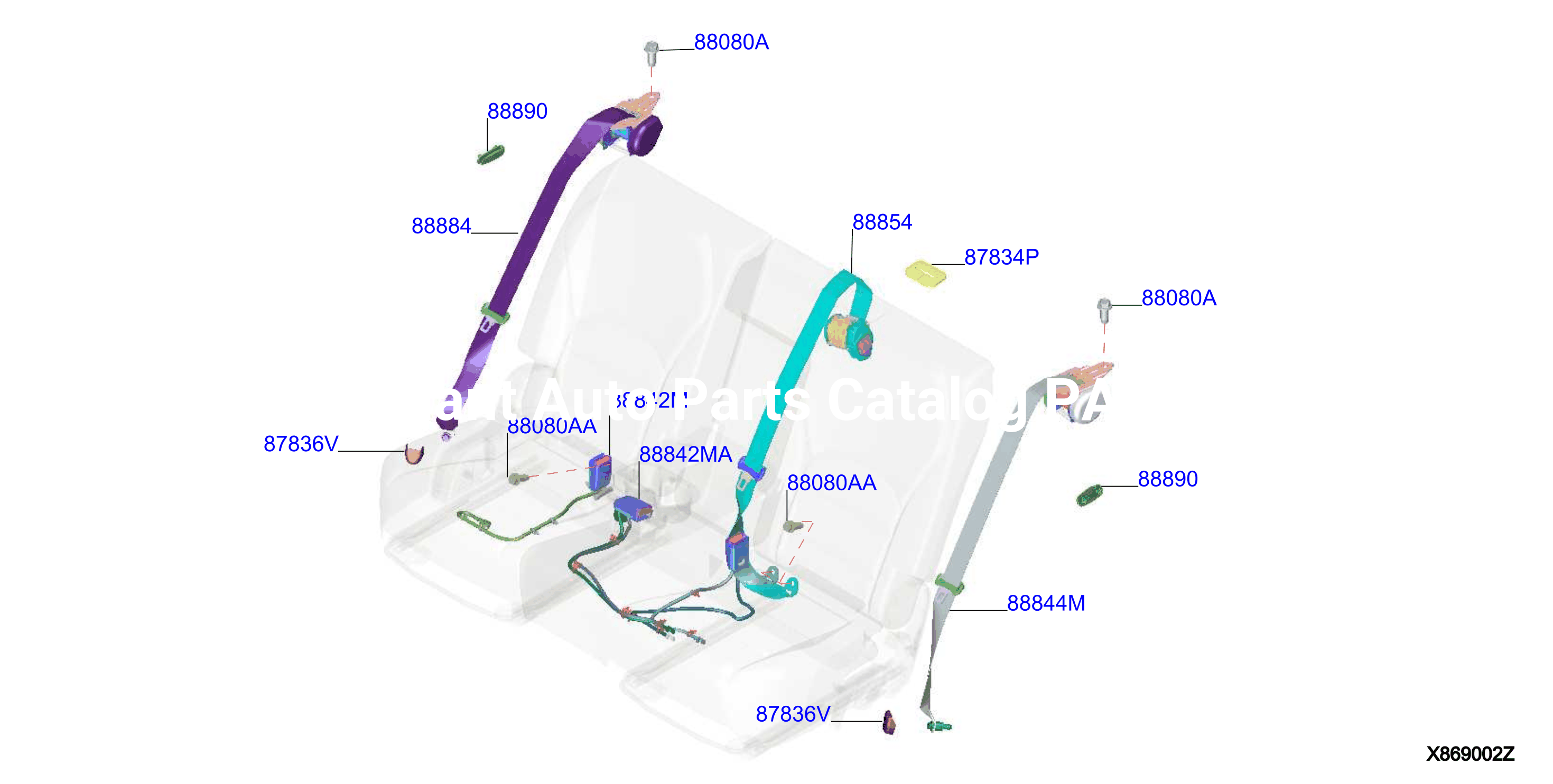 Rear Seat Belt
