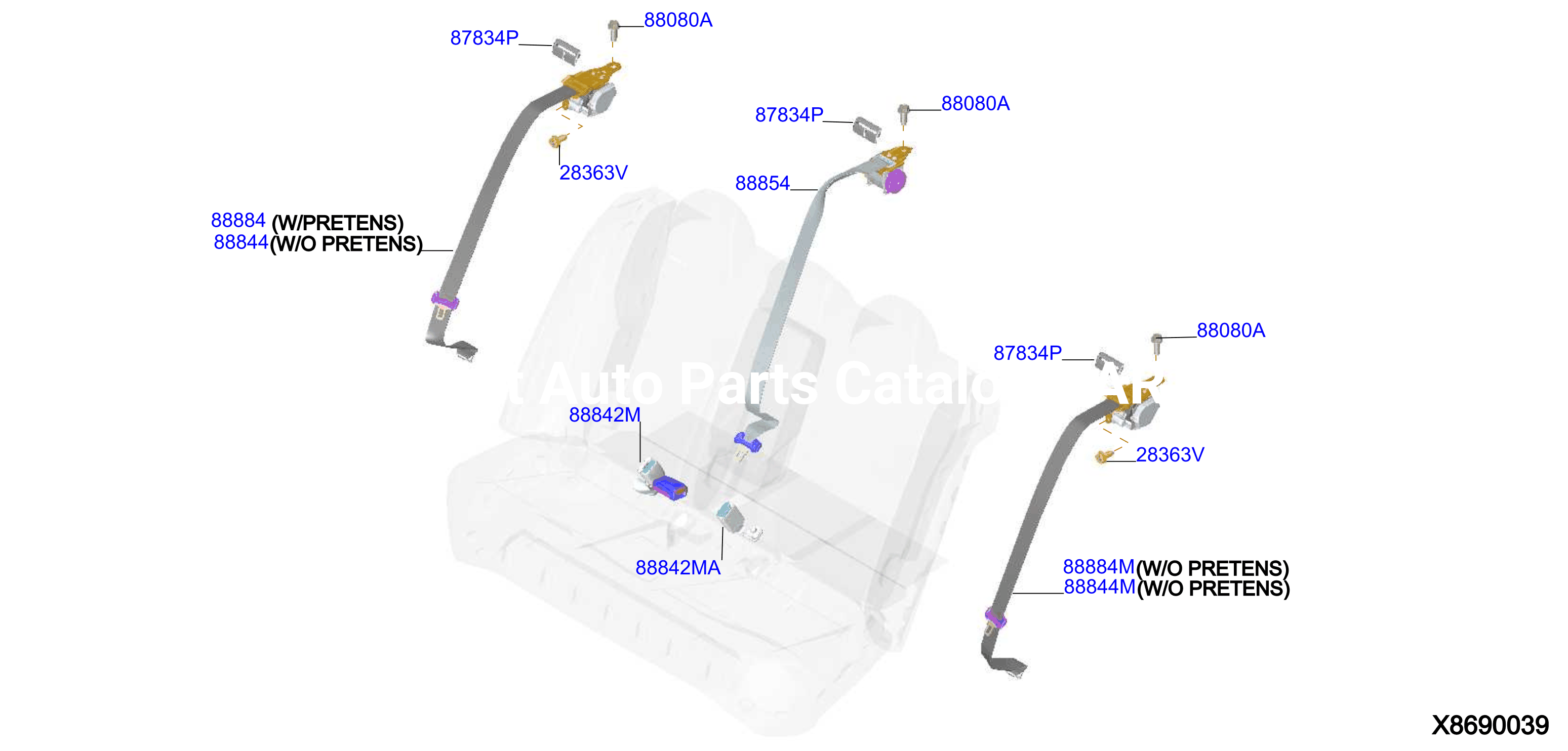 Rear Seat Belt