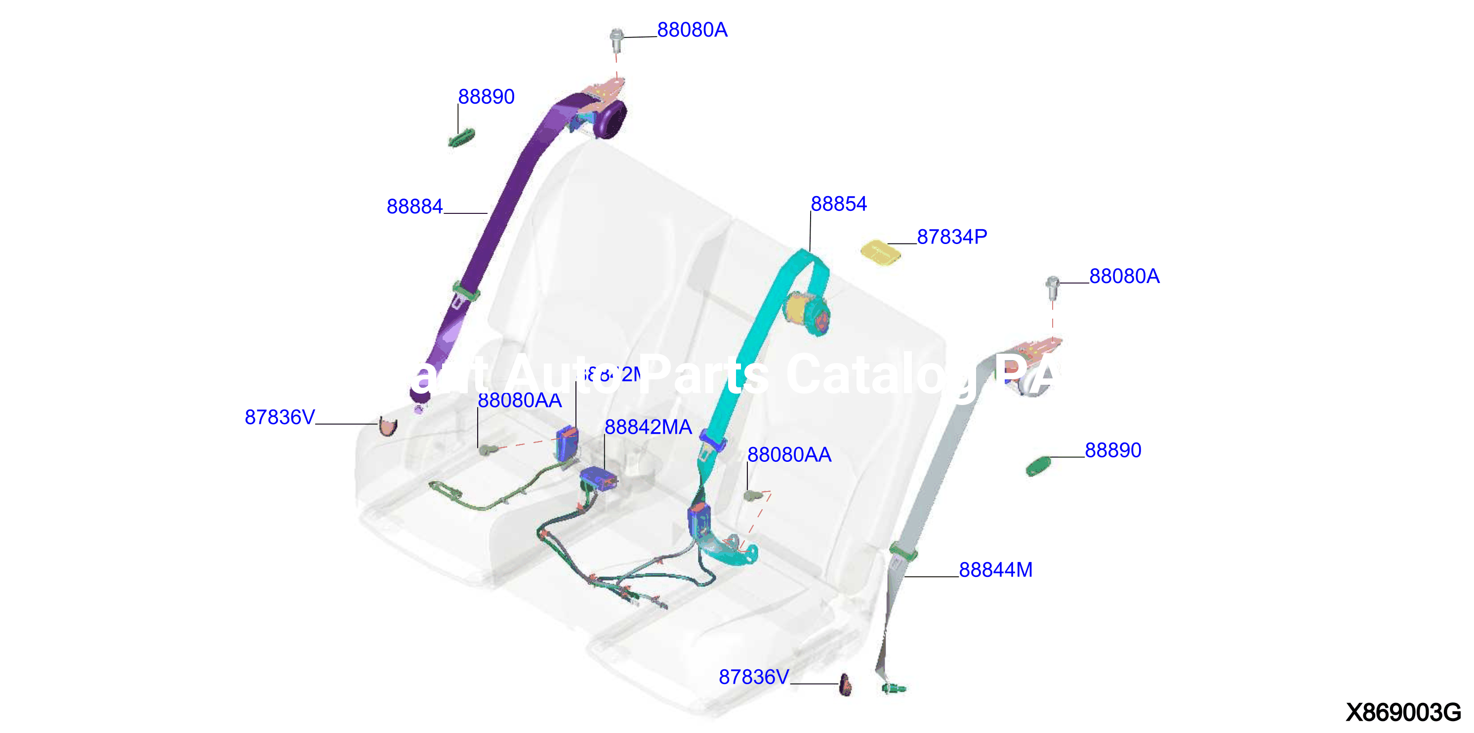 Rear Seat Belt