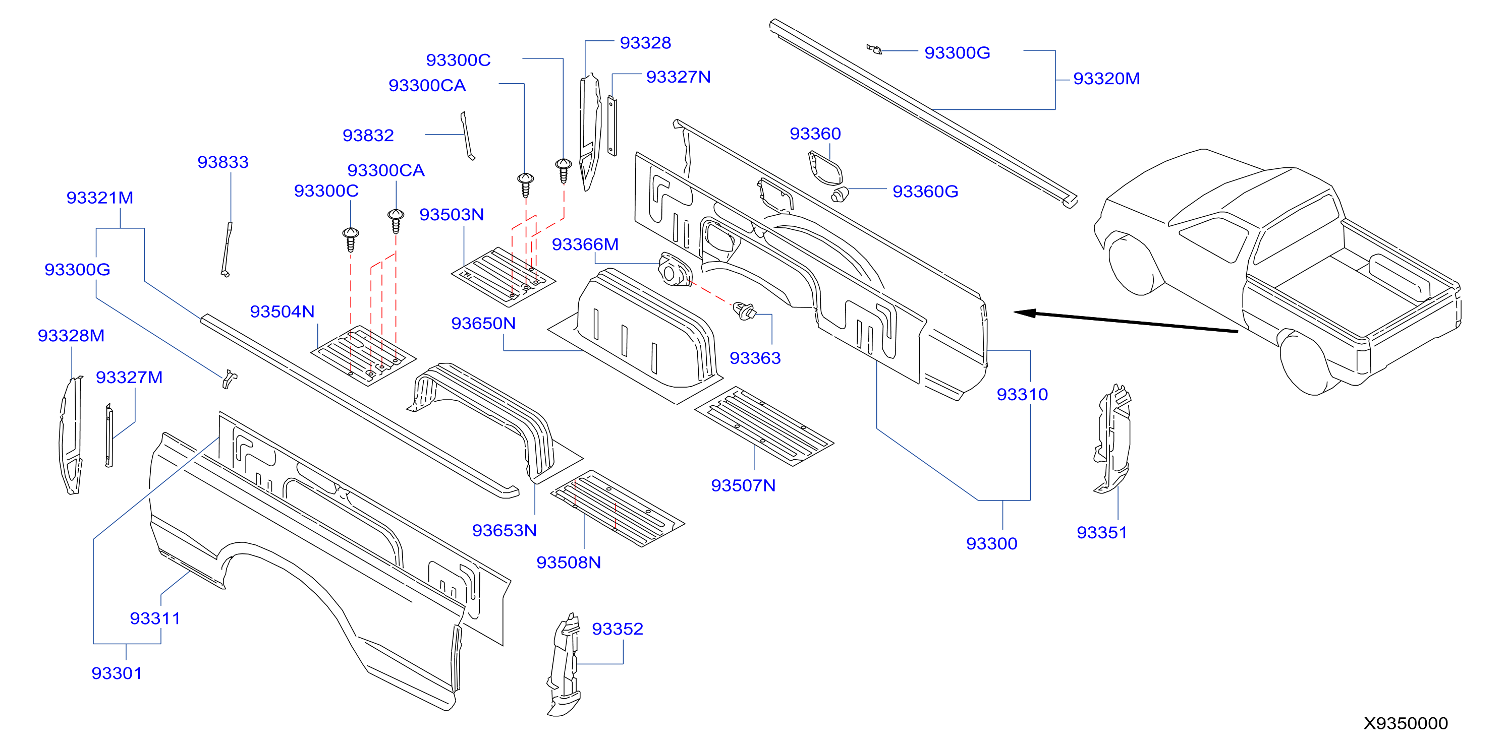 Rear Body Side Gate Fitting Side Gate Fitting Sc