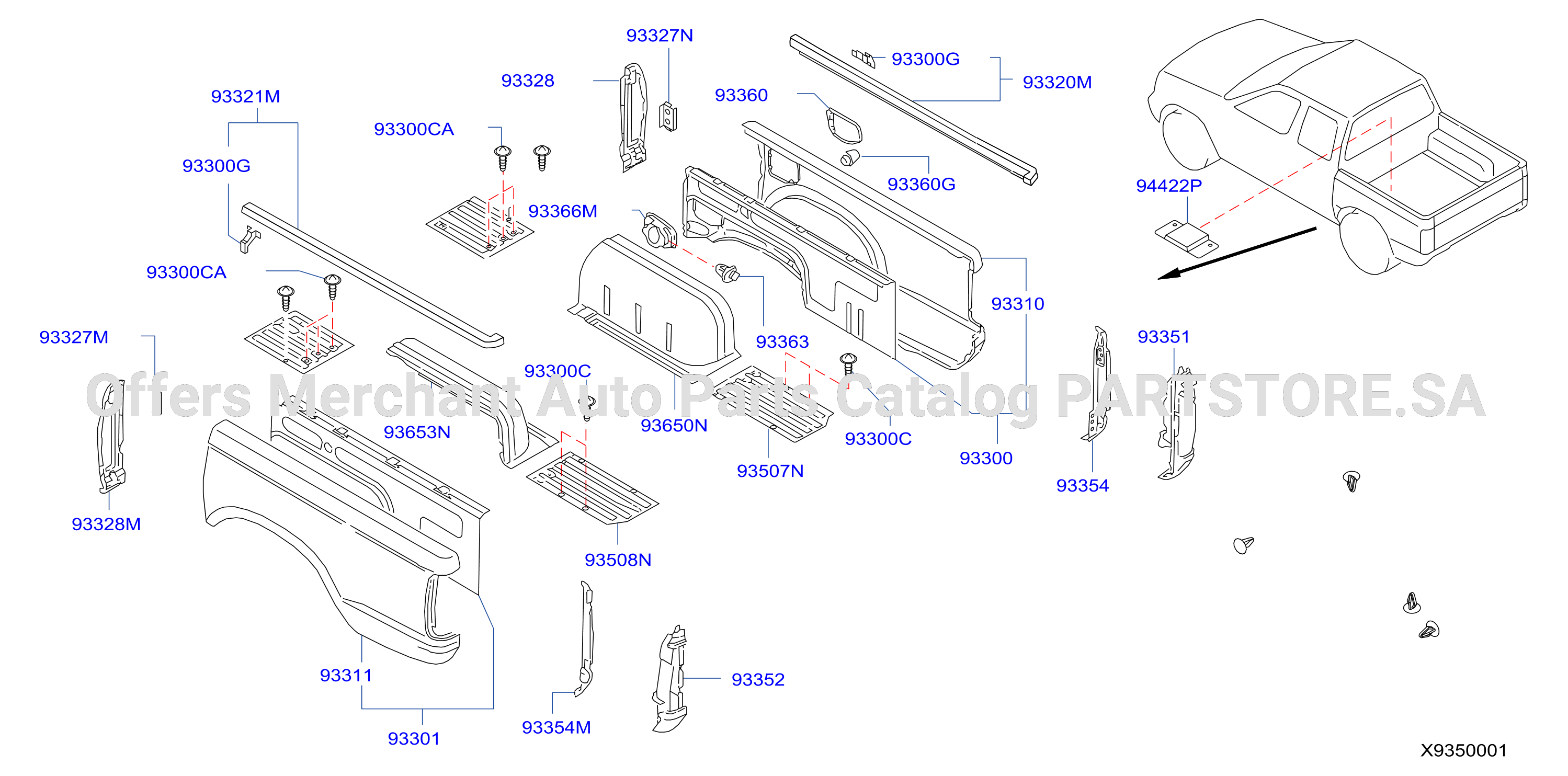 Rear Body Side Gate Fitting Side Gate Fitting Dc