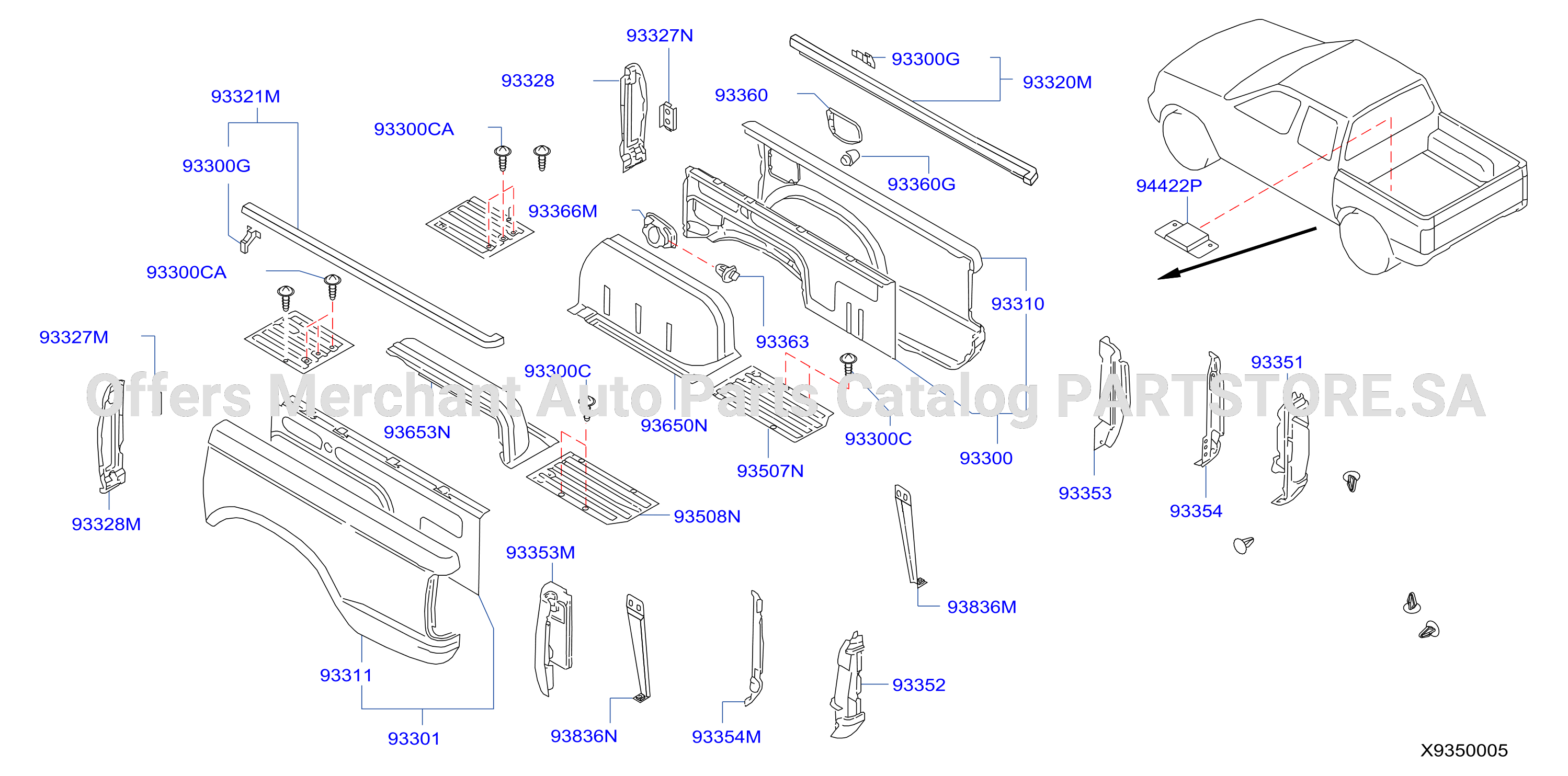 Rear Body Side Gate Fitting Side Gate Fitting Dc