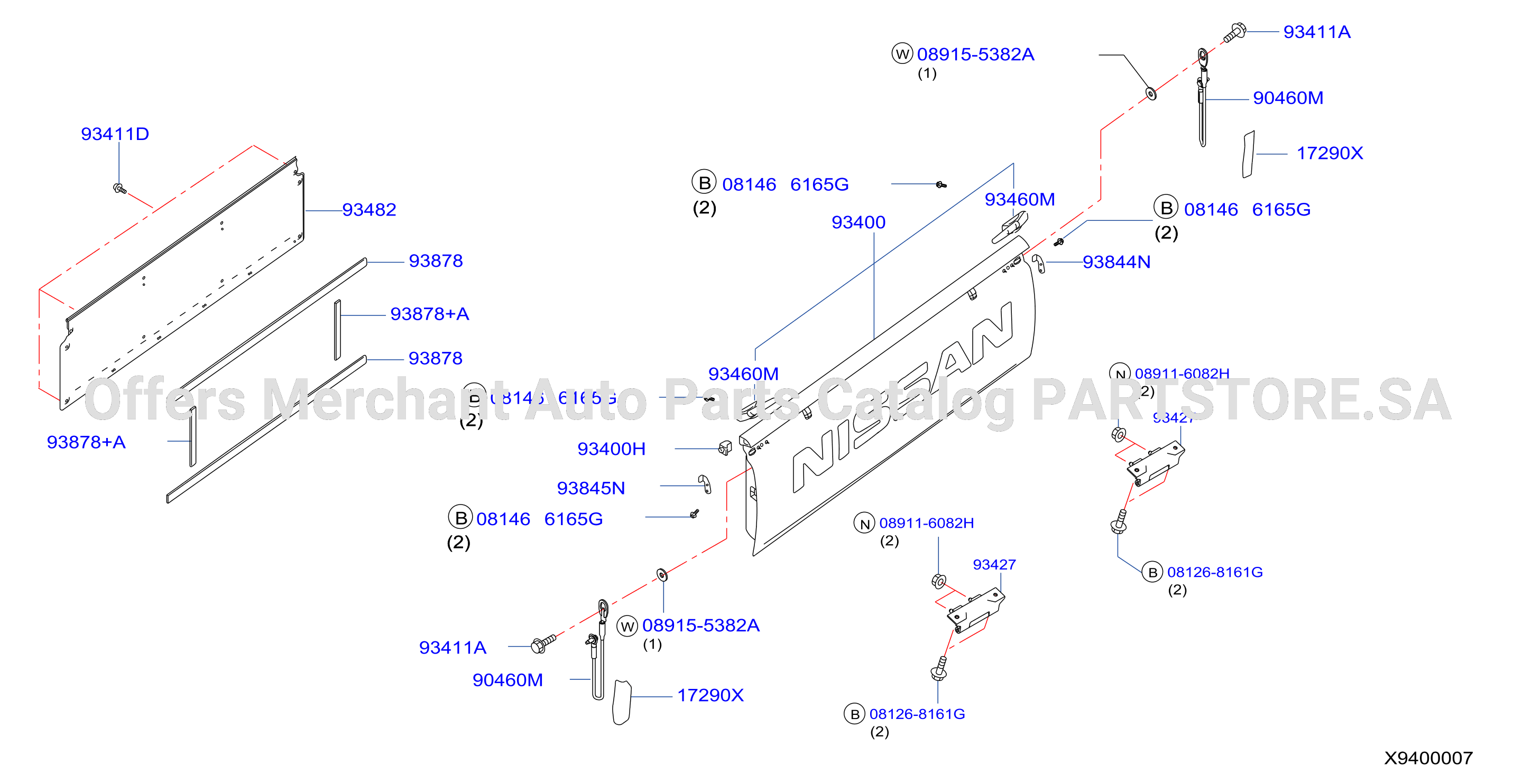Rear Body Rear Gate Fitting Rear Pannel Fitting Sc