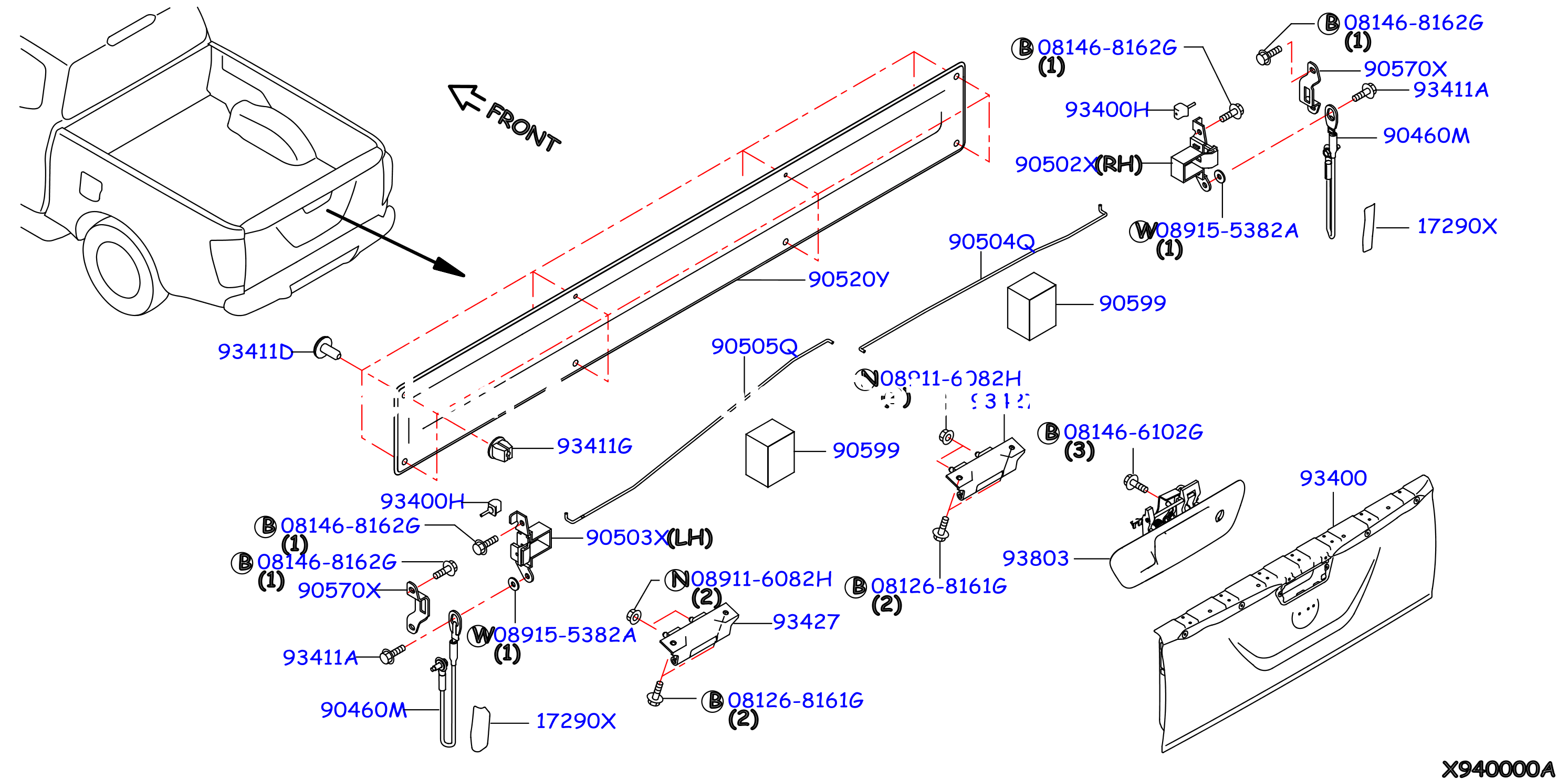 Rear Body Rear Gate Fitting Rear Gate Fitting