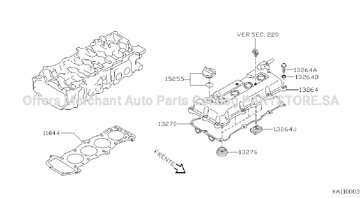 Cylinder Head Rocker Cover Head Gasket Rocker Cover