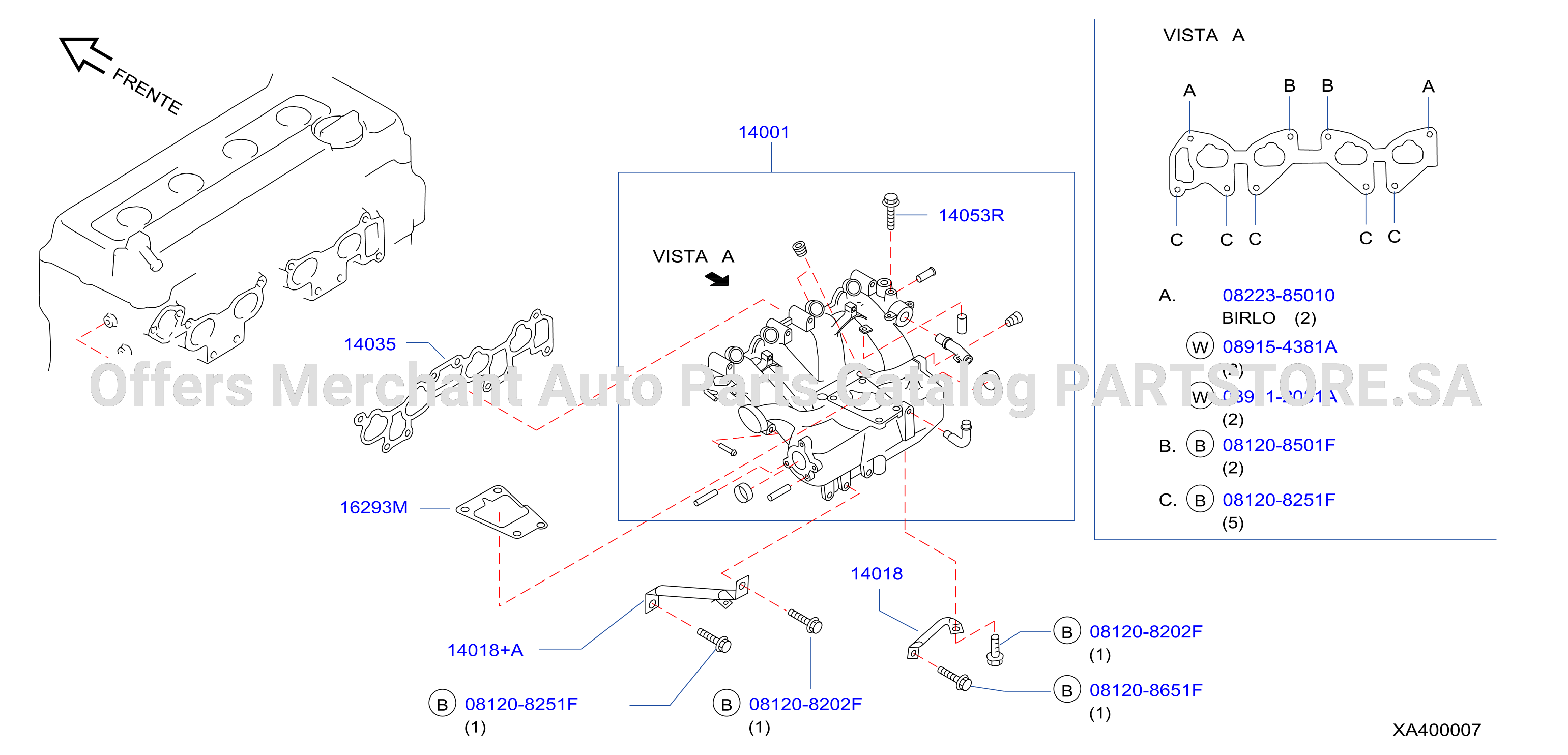 Manifold Intake Parts Negi