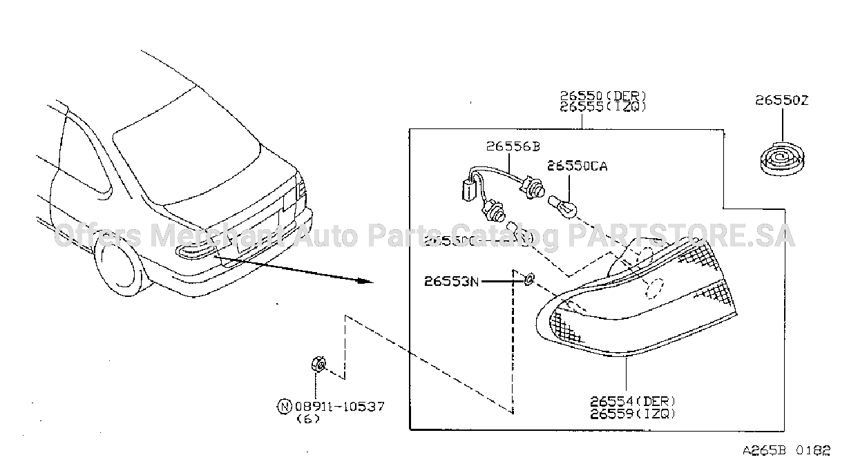 Rear Combination Lamp Comb Lamp