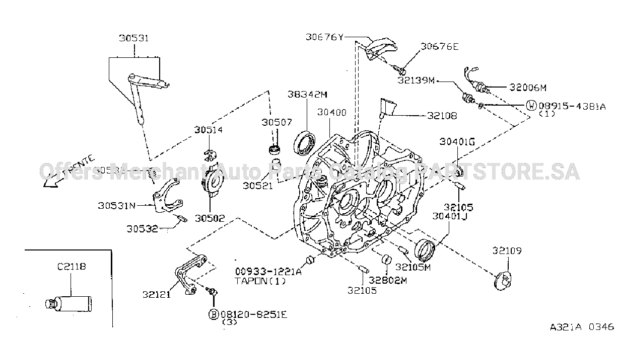 Transmission Case Clutch Release Clutch Housing