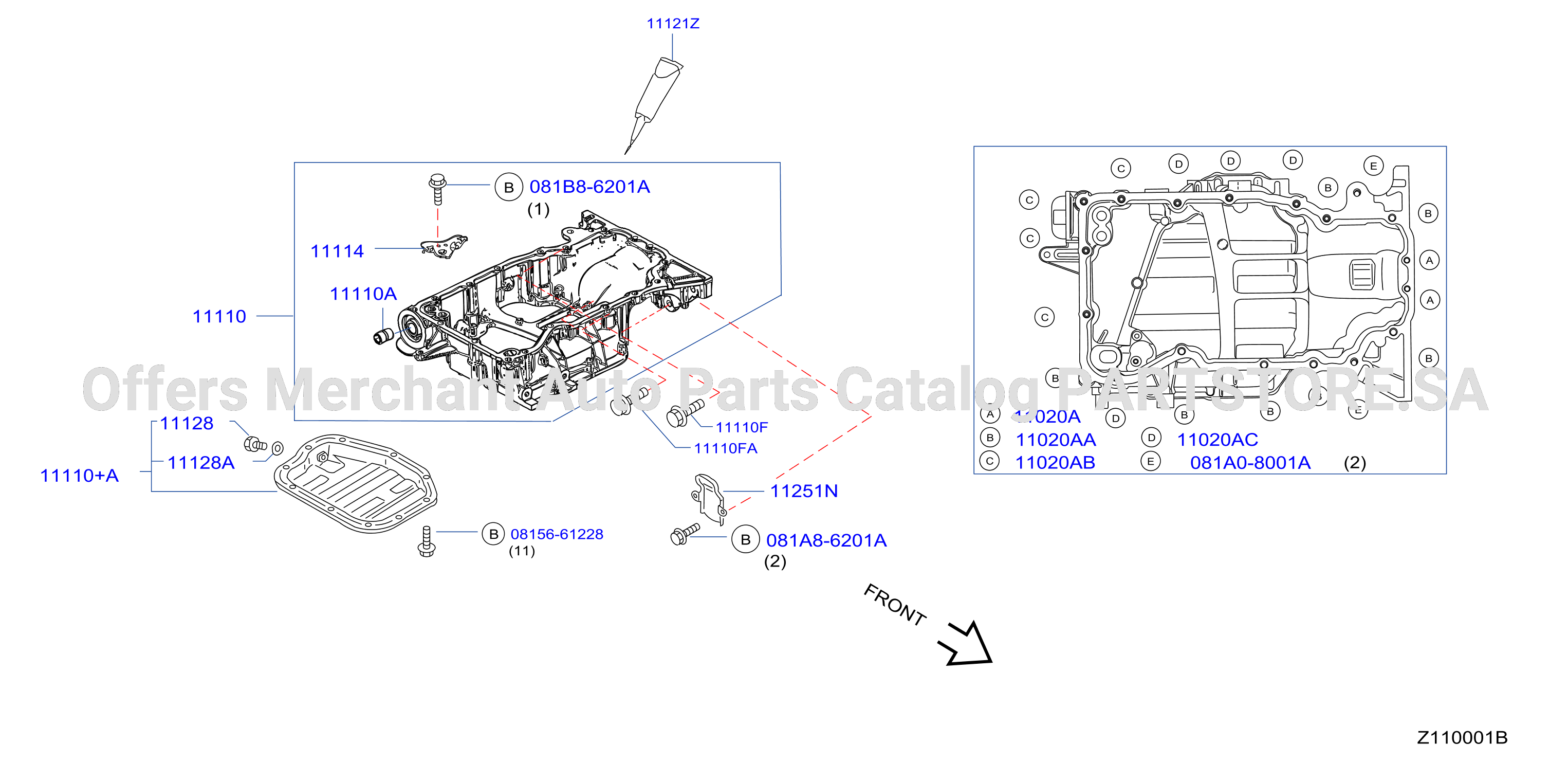 Cylinder Block Oil Pan Assembly