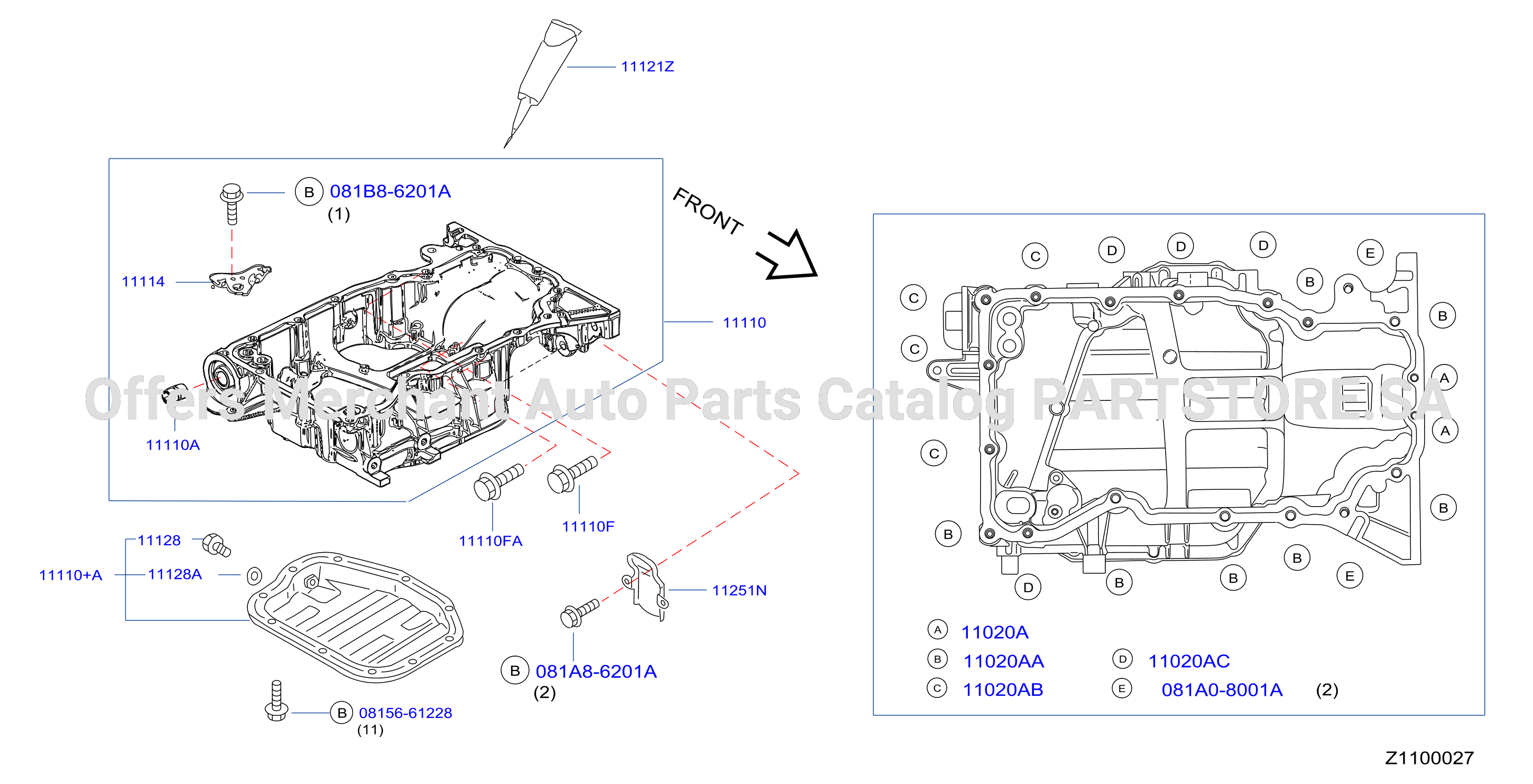 Cylinder Block Oil Pan Assembly